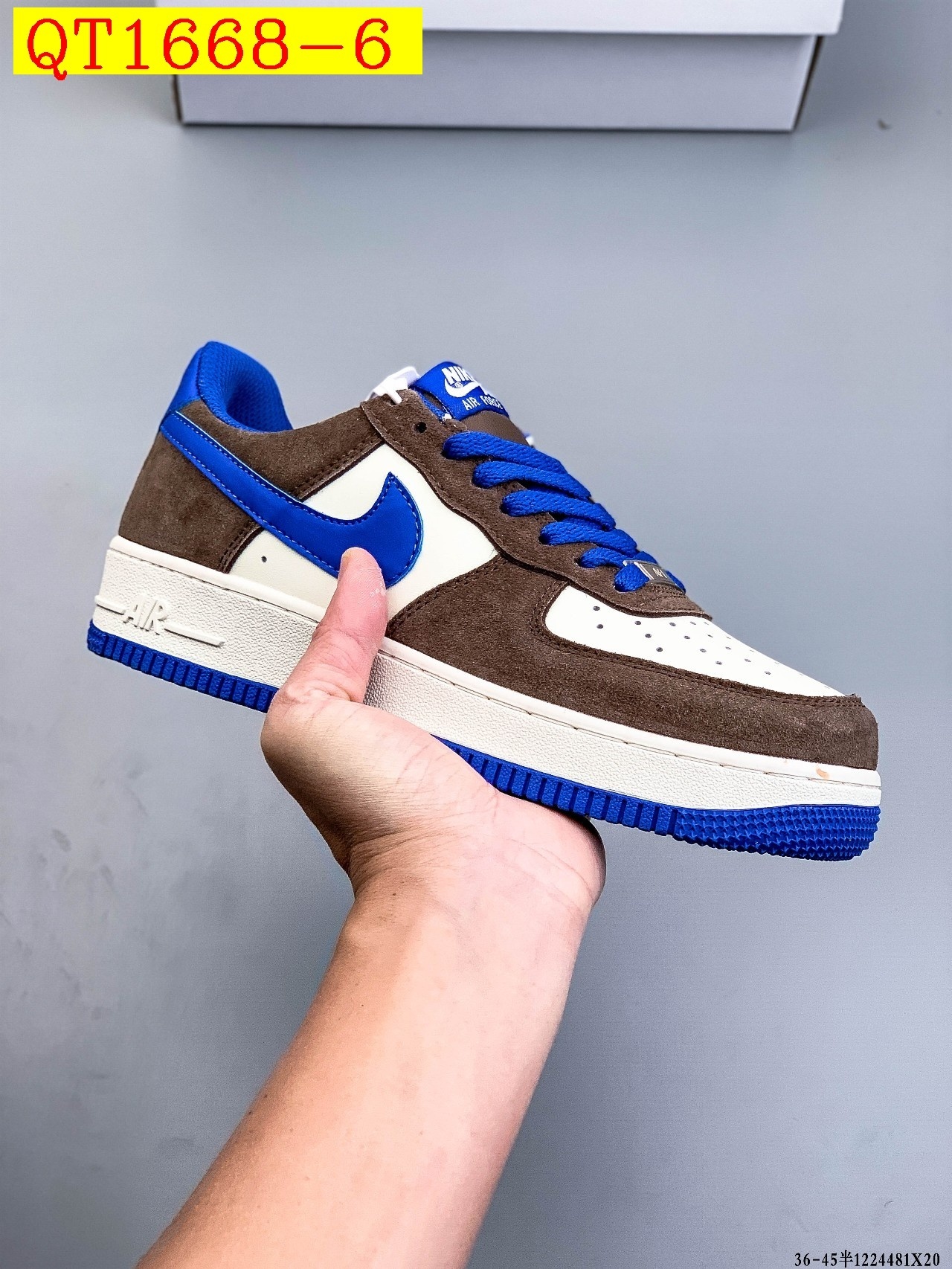 49$ Nike Air Force 1 Low Size 36-45 half 929020 QT1668 gallery