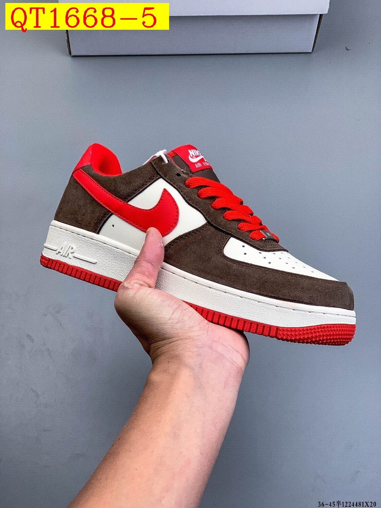 49$ Nike Air Force 1 Low Size 36-45 half 929020 QT1668 gallery