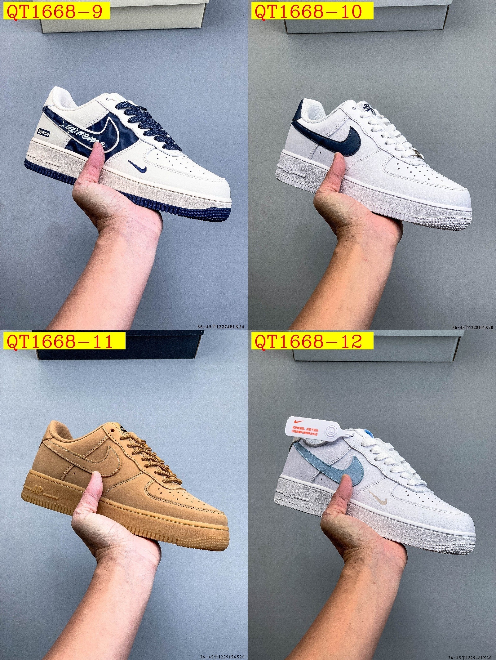 49$ Nike Air Force 1 Low Size 36-45 half 929020 QT1668 gallery