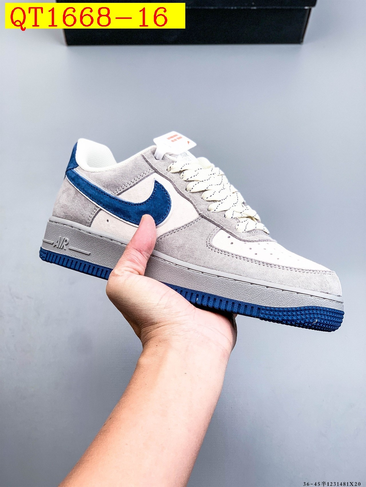 49$ Nike Air Force 1 Low Size 36-45 half 929020 QT1668 gallery