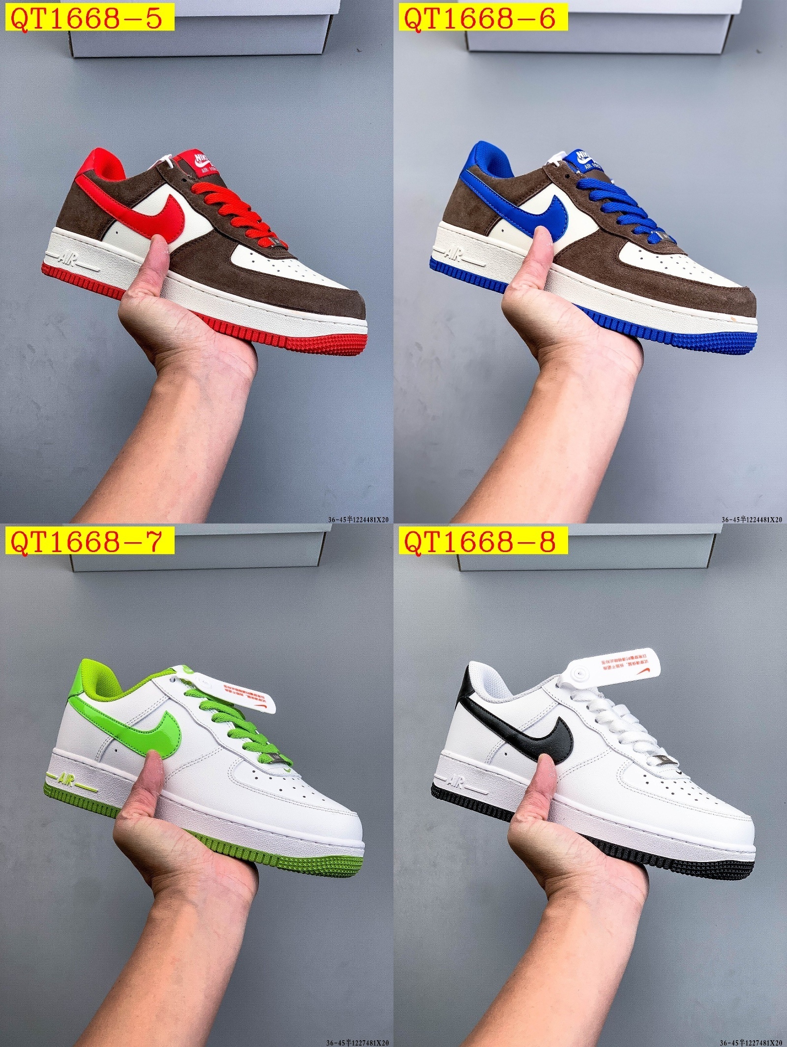 49$ Nike Air Force 1 Low Size 36-45 half 929020 QT1668 gallery