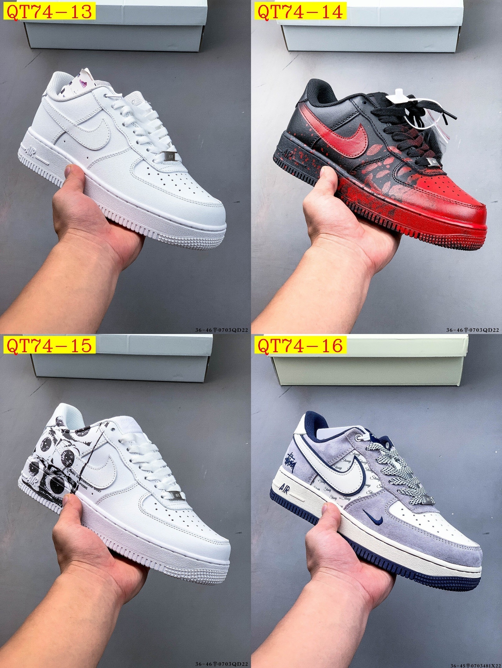 49$ Nike Air Force 1 Low size 36-45 half 723220 QT74 gallery