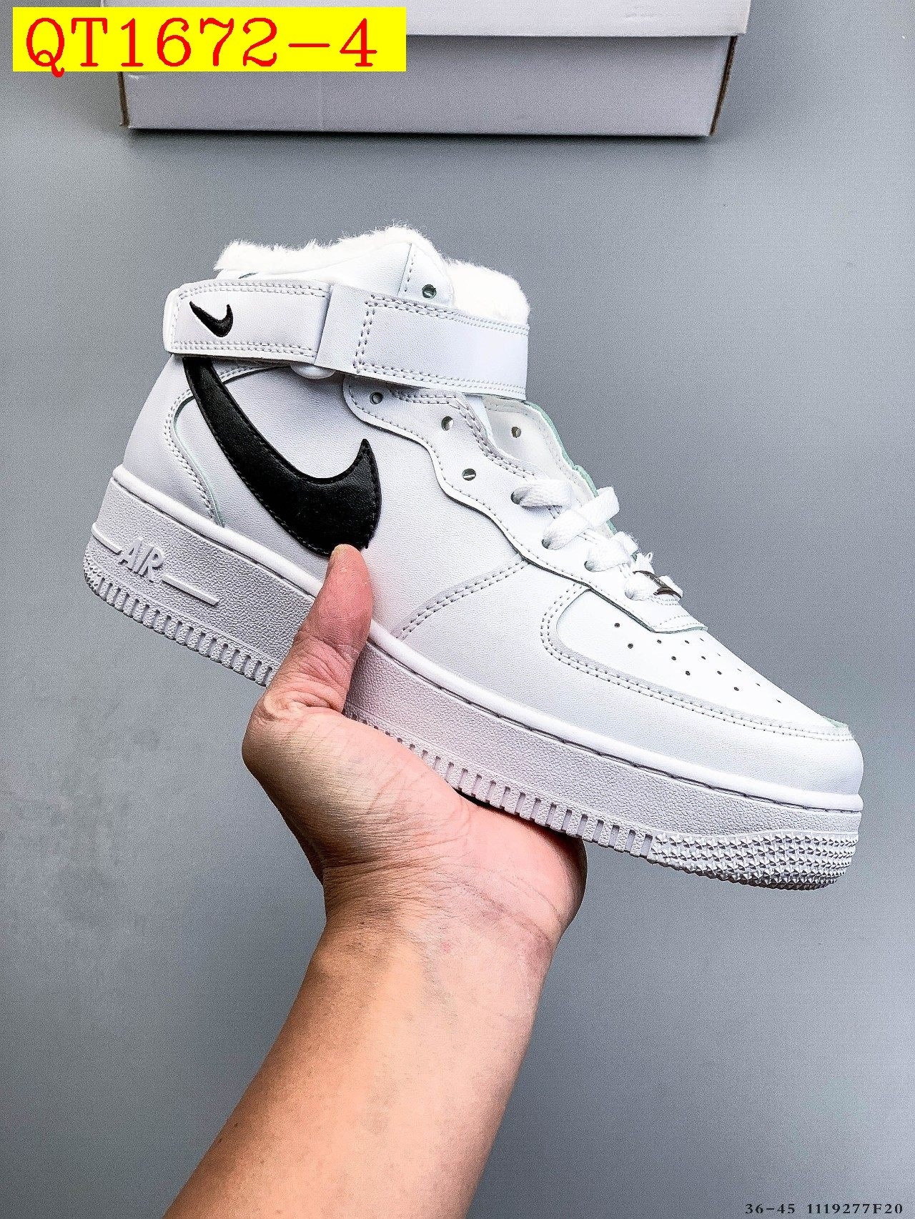 49$ Nike Air Force 1 Mid Size 36-45 half 128050 QT1672 gallery