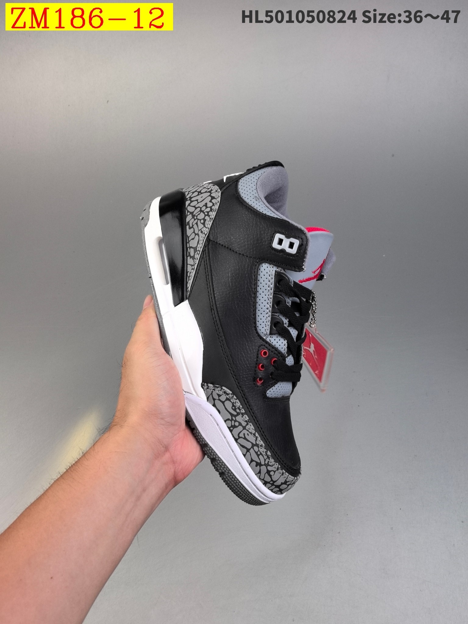 49$ Nike Air Jordan 3 Retro AJ3 Size 36-47 723110 ZM186 gallery