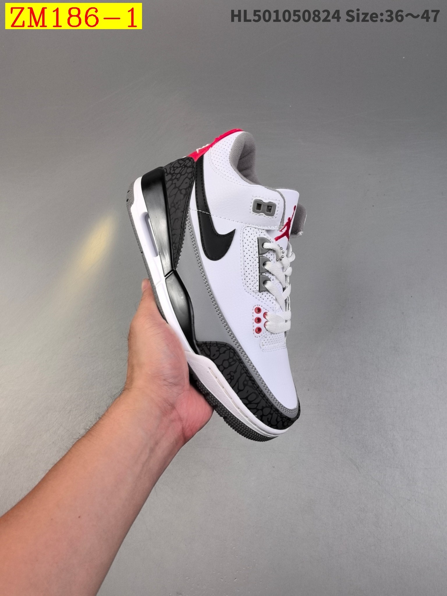49$ Nike Air Jordan 3 Retro AJ3 Size 36-47 723110 ZM186 gallery