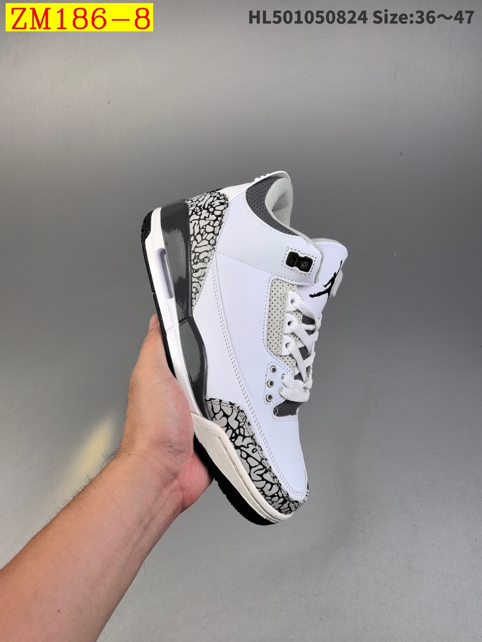 49$ Nike Air Jordan 3 Retro AJ3 Size 36-47 723110 ZM186 gallery