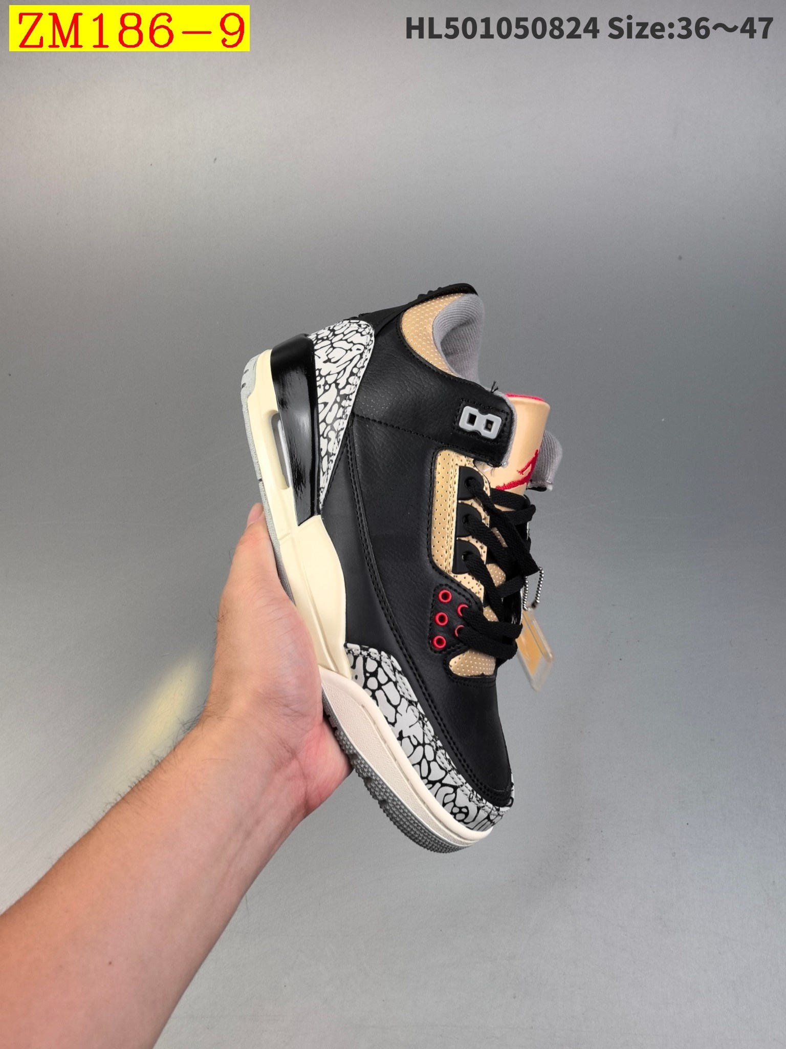 49$ Nike Air Jordan 3 Retro AJ3 Size 36-47 723110 ZM186 gallery