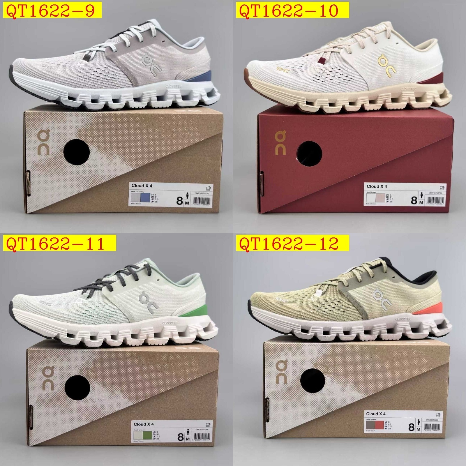 49$ ON Cloud X4 Size 36-35 228450 QT1622 gallery