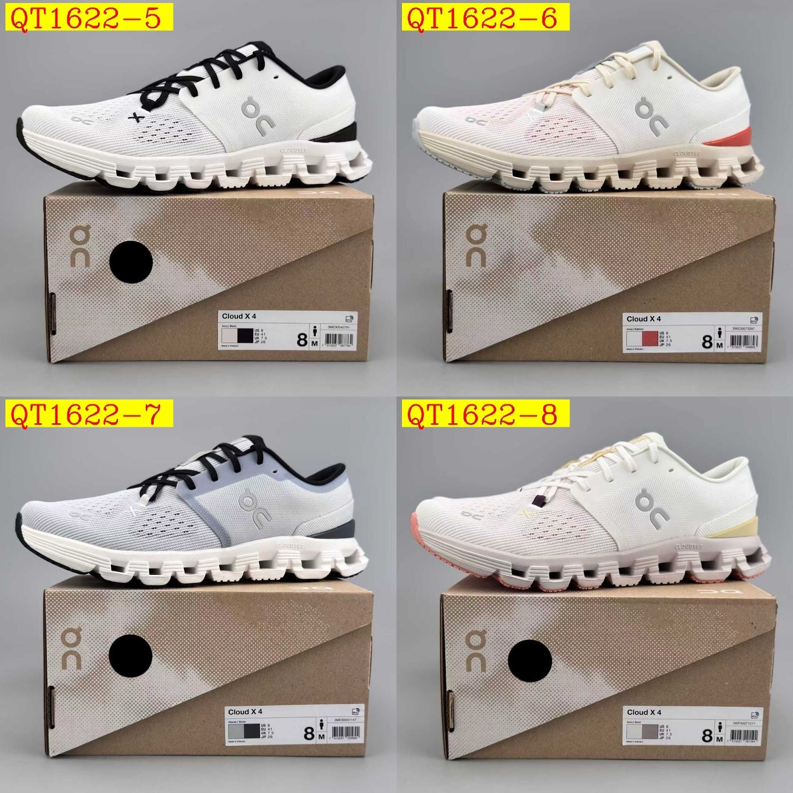 49$ ON Cloud X4 Size 36-35 228450 QT1622 gallery