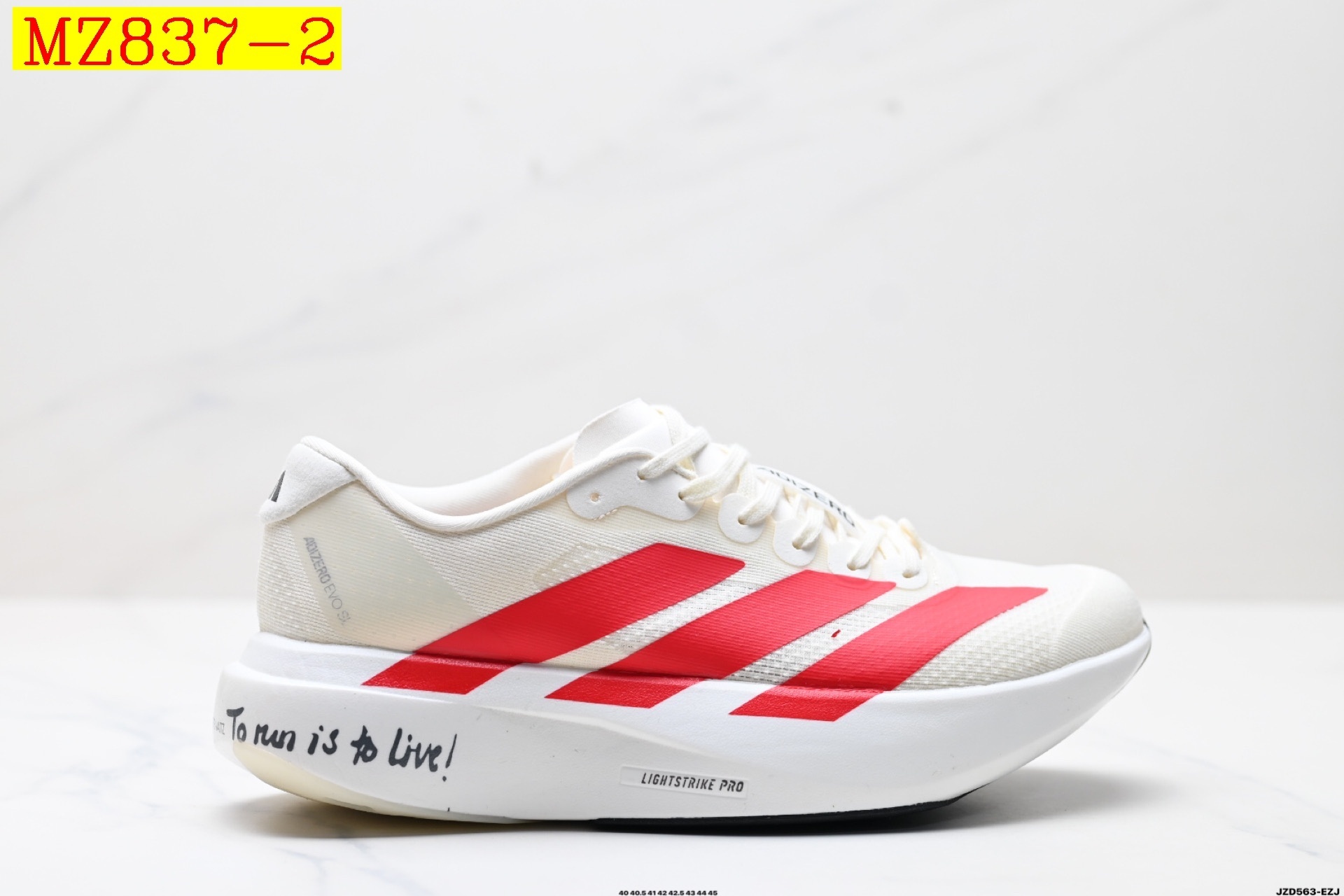 49$ Top Quality Adidas Adizero Evo SL half size 36-45 727430 MZ837 gallery