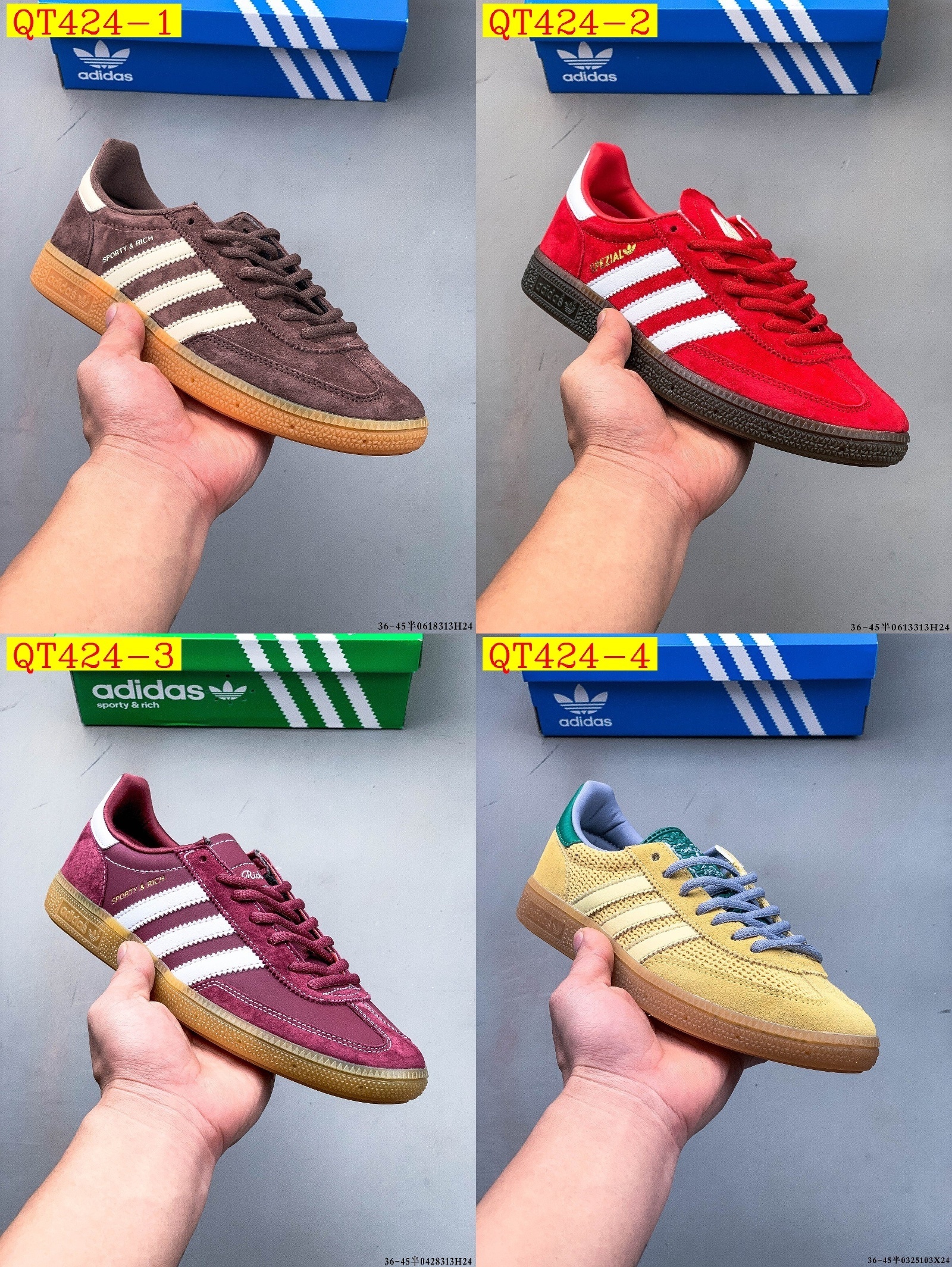 49$ Top Quality Adidas HANDBALL SPEZIAL size 36-45 half 620420 QT424 gallery