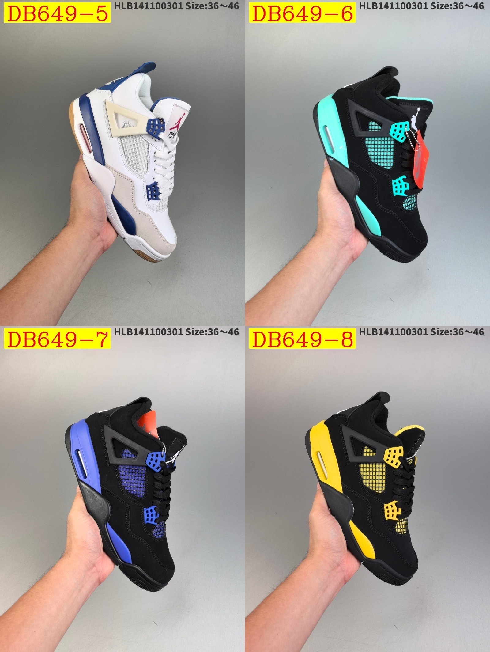 49$ dh Nike Air Jordan 4 Retro size 36-46 62324034496 DB649 gallery