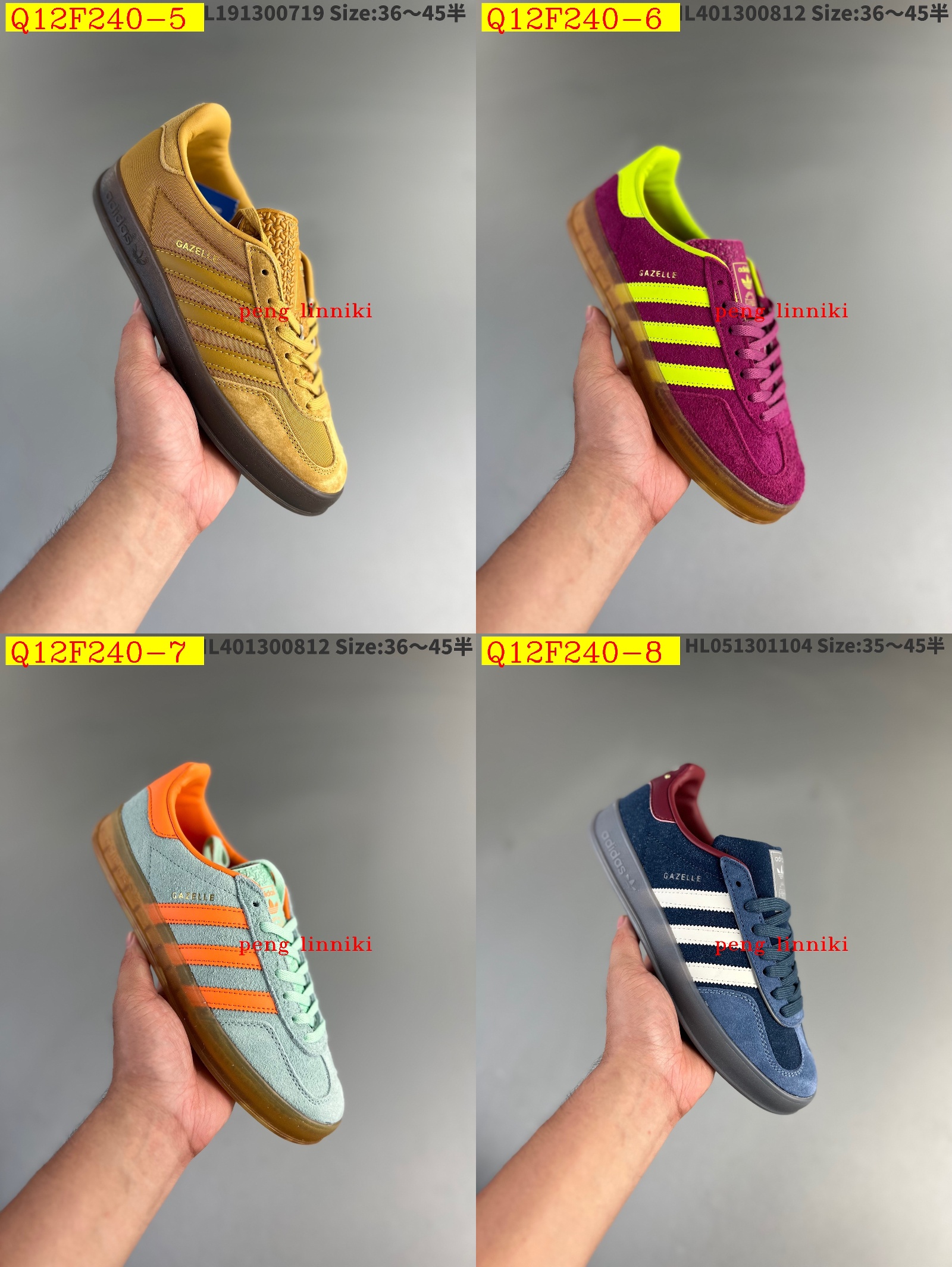 49$ new_dh Adidas Originals Gazelle Indoor Size 36-45 52166034168 Q12F240 gallery