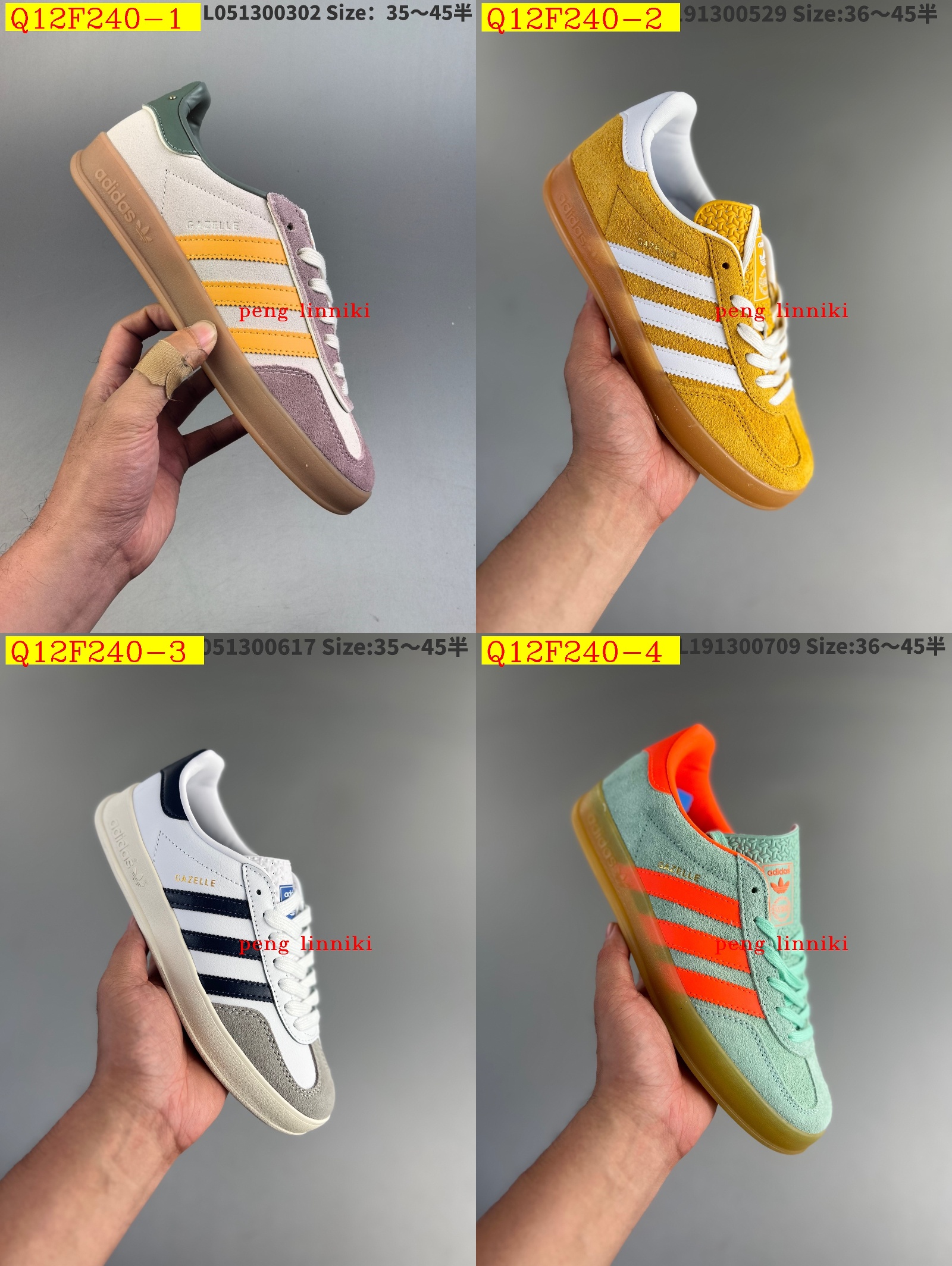49$ new_dh Adidas Originals Gazelle Indoor Size 36-45 52166034168 Q12F240 gallery