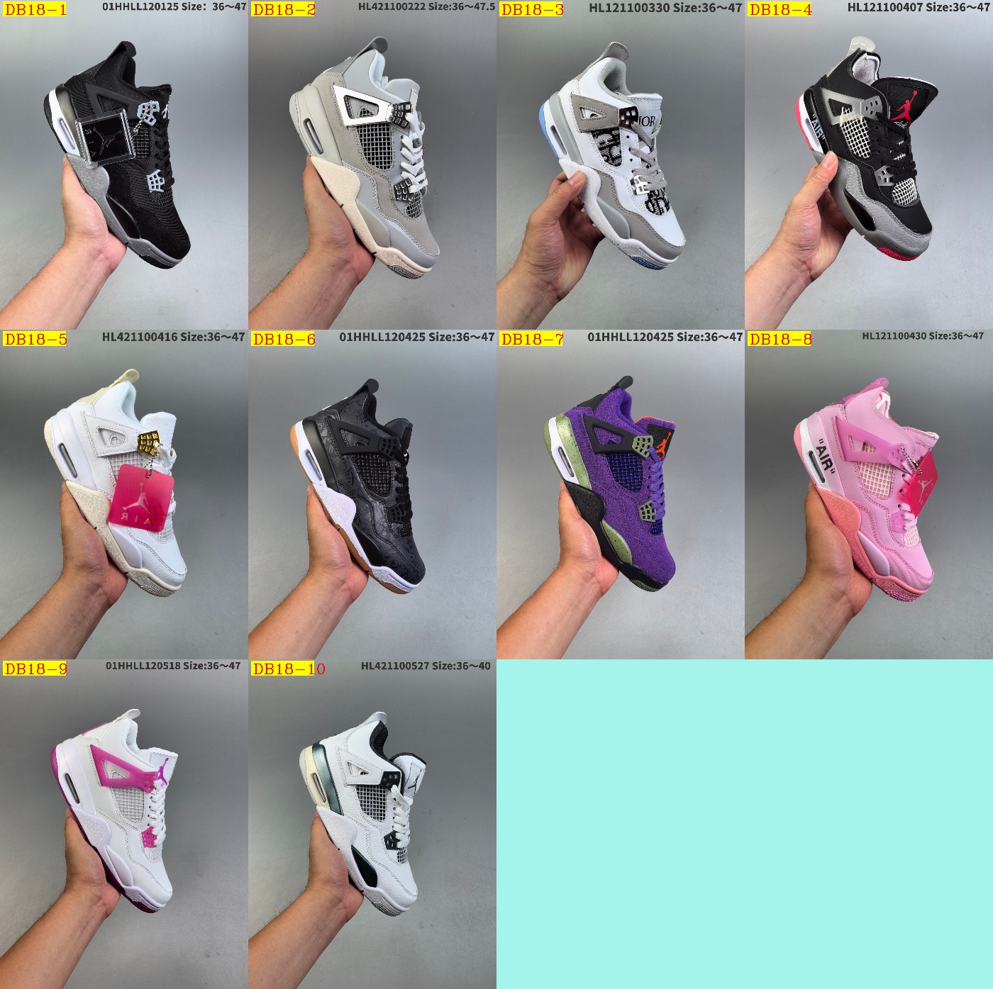49$ new_dh Air Jordan 4 Retro Oxidized Green SIZE 36-46 92625034260 DB18 gallery