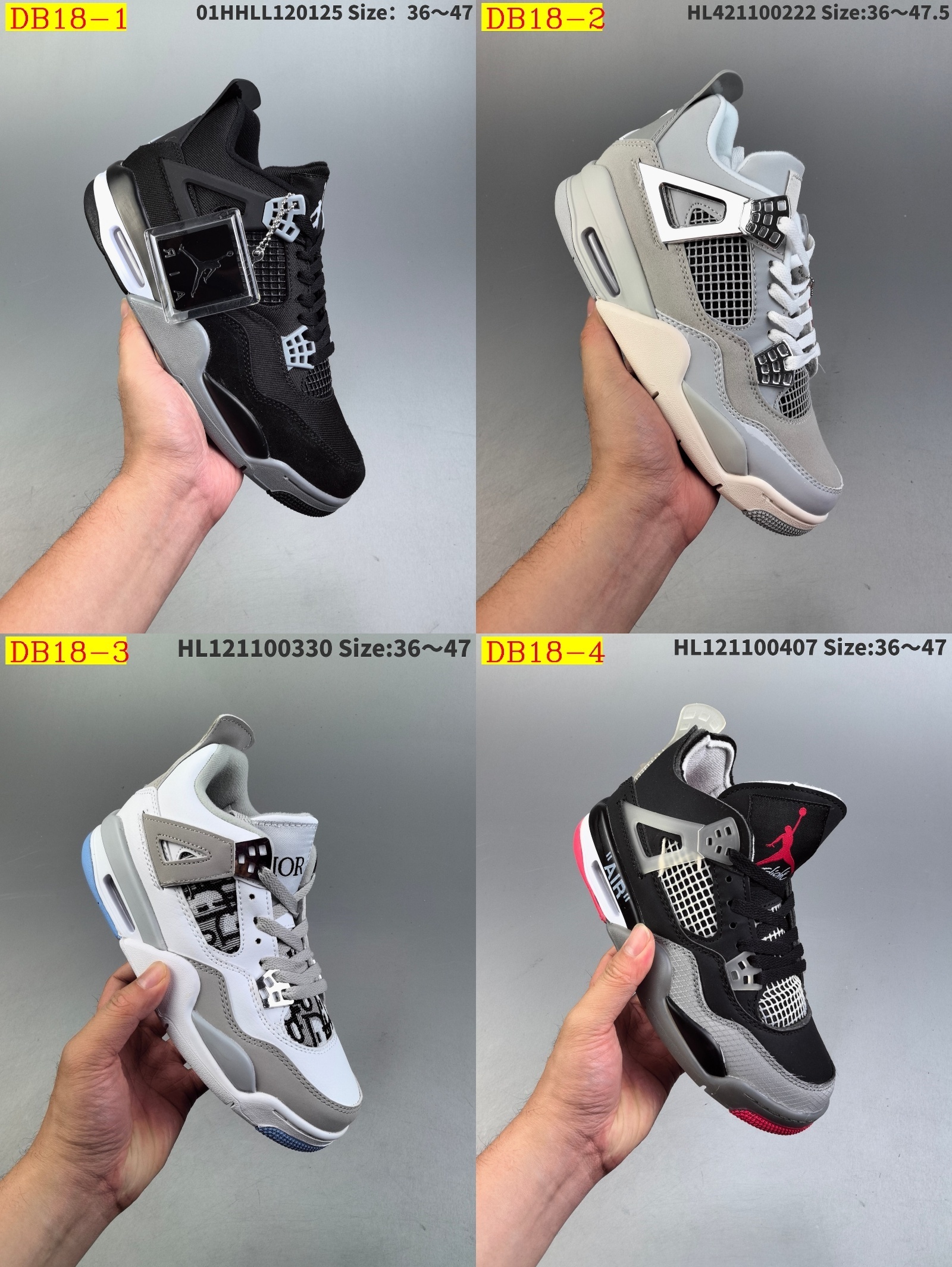 49$ new_dh Air Jordan 4 Retro Oxidized Green SIZE 36-46 92625034260 DB18 gallery