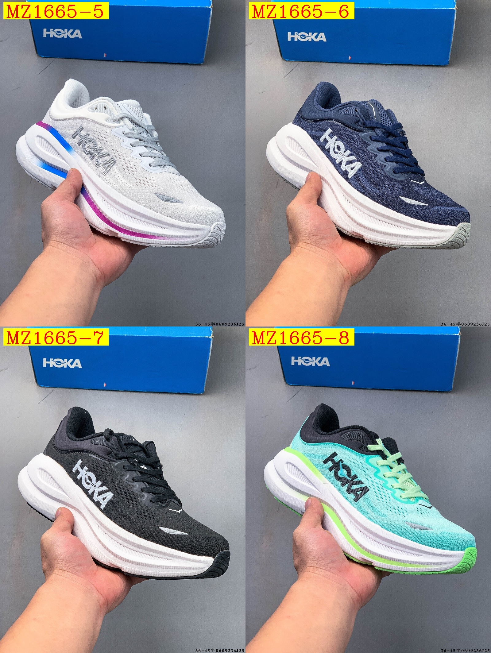 50$ HOKA ONE ONE Bondi 9 size 36-45 521580 MZ1665 gallery