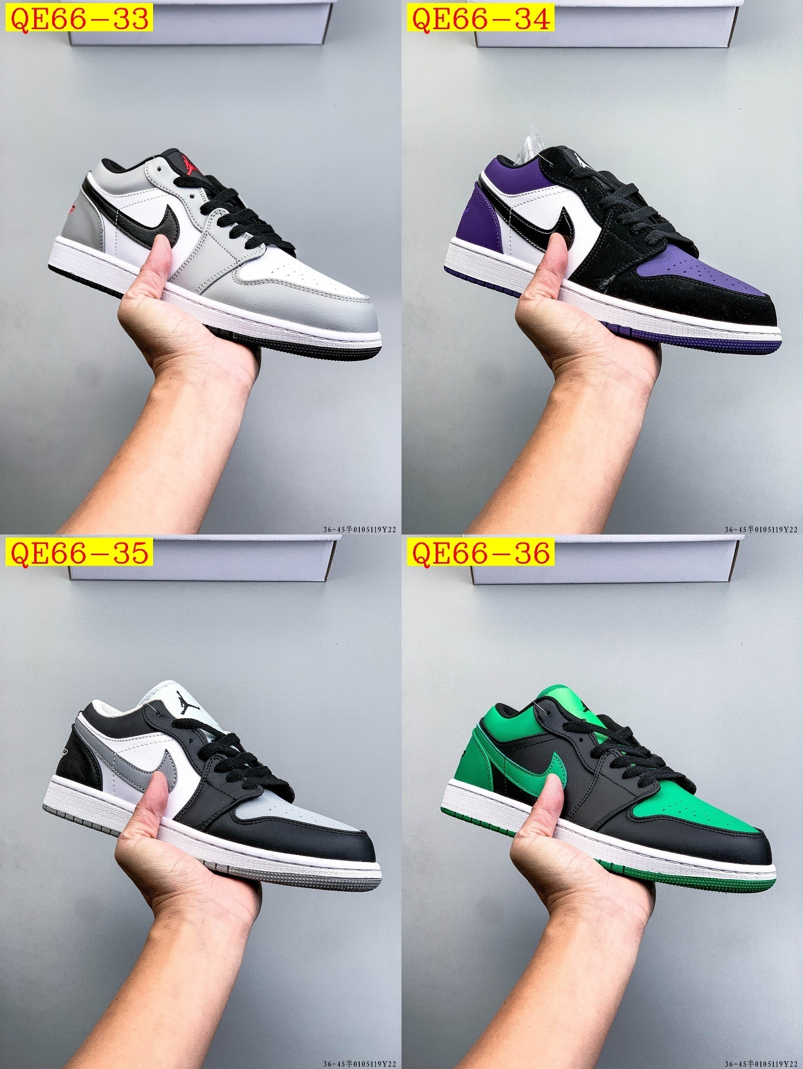 50$ NIKE AIR JORDAN LOW 1 1 size 36-45 half 820270 QE66 gallery