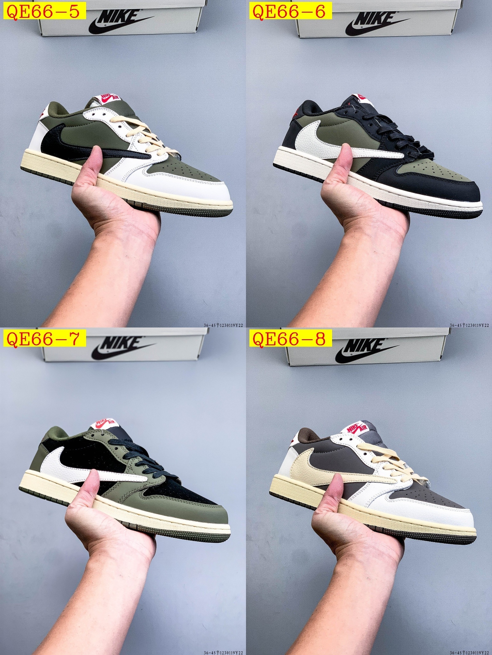 50$ NIKE AIR JORDAN LOW 1 1 size 36-45 half 820270 QE66 gallery