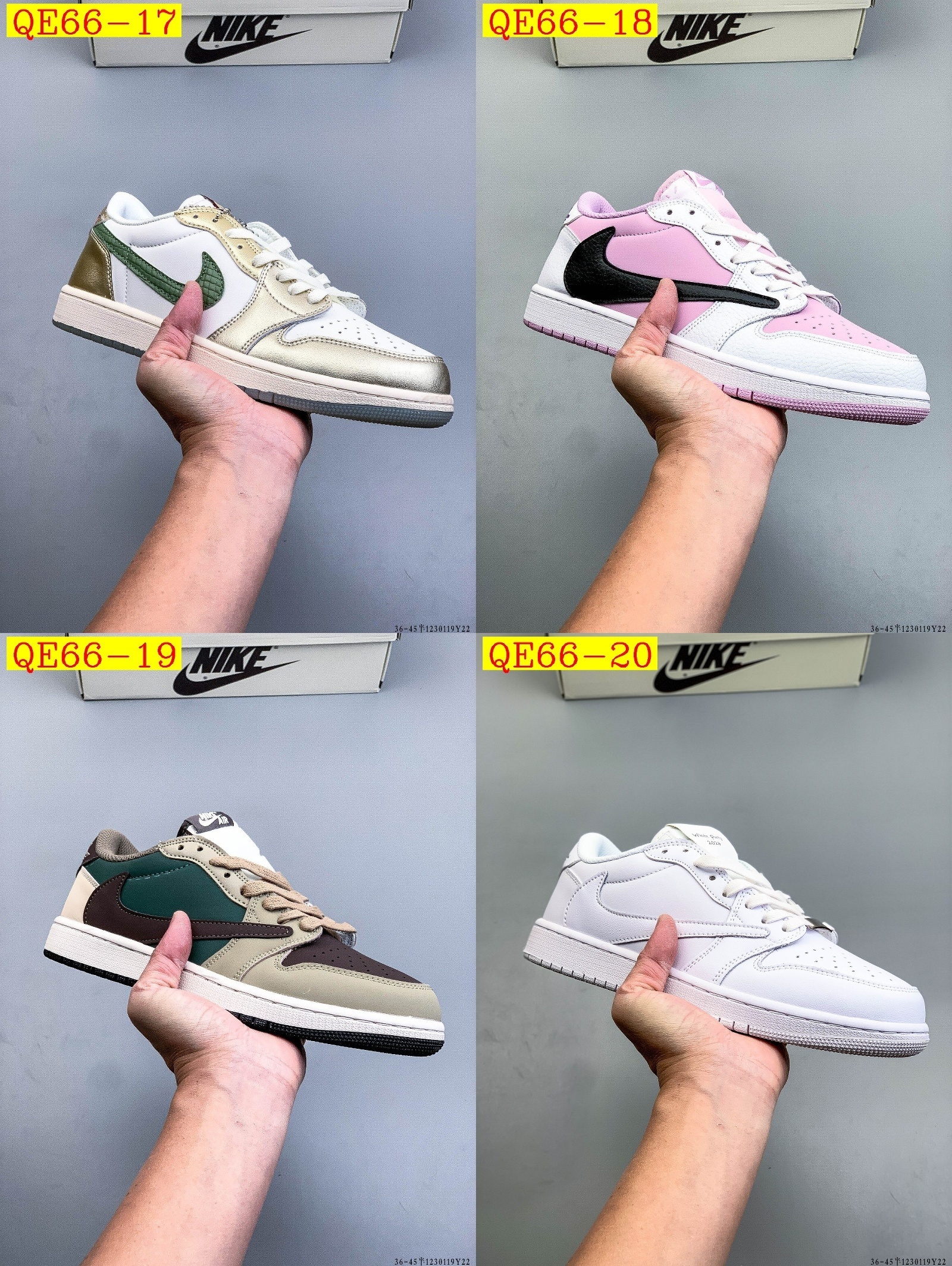 50$ NIKE AIR JORDAN LOW 1 1 size 36-45 half 820270 QE66 gallery