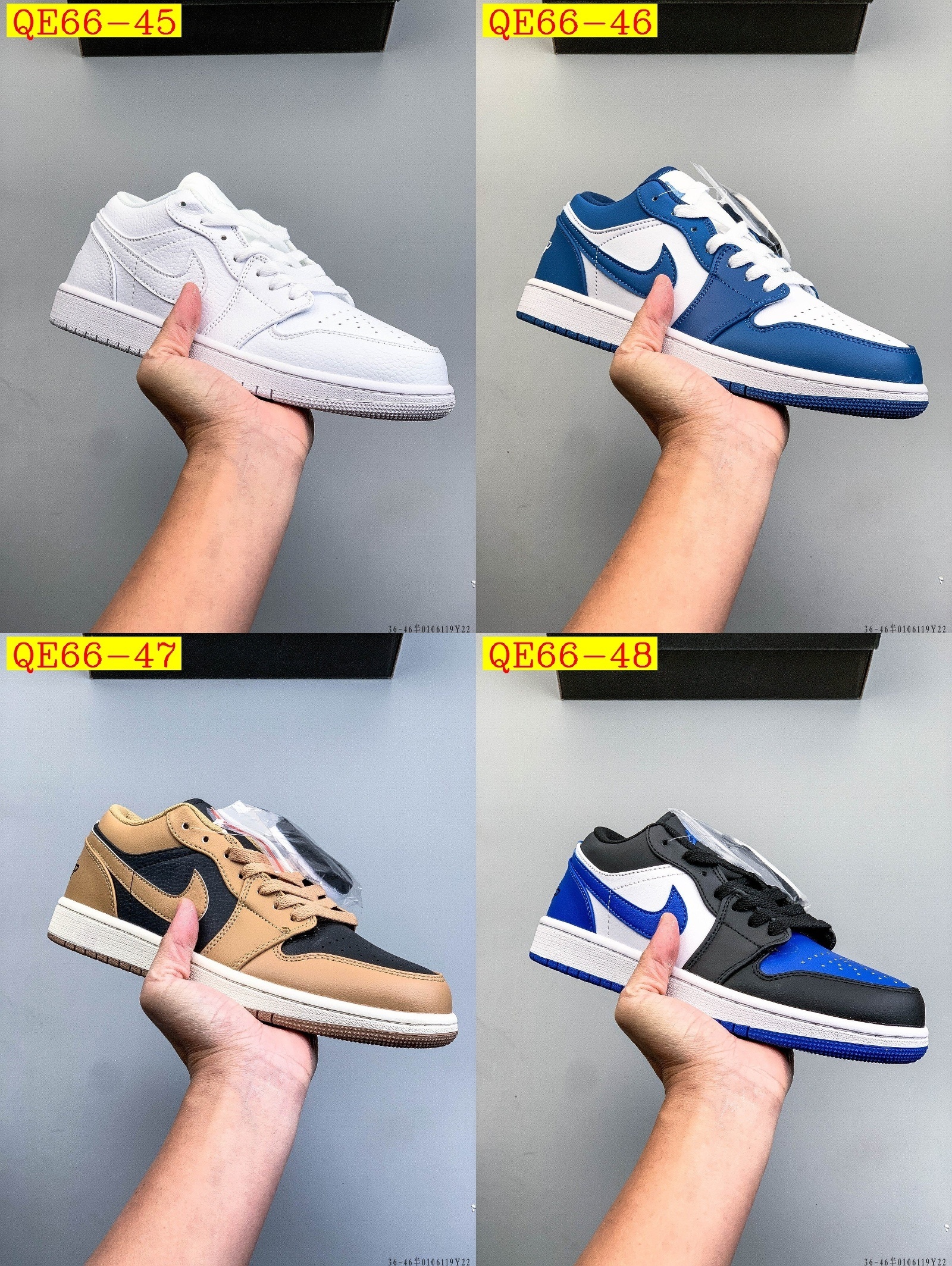 50$ NIKE AIR JORDAN LOW 1 1 size 36-45 half 820270 QE66 gallery