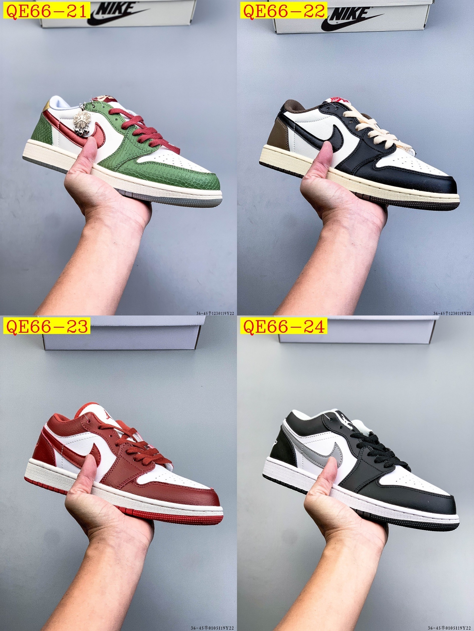 50$ NIKE AIR JORDAN LOW 1 1 size 36-45 half 820270 QE66 gallery