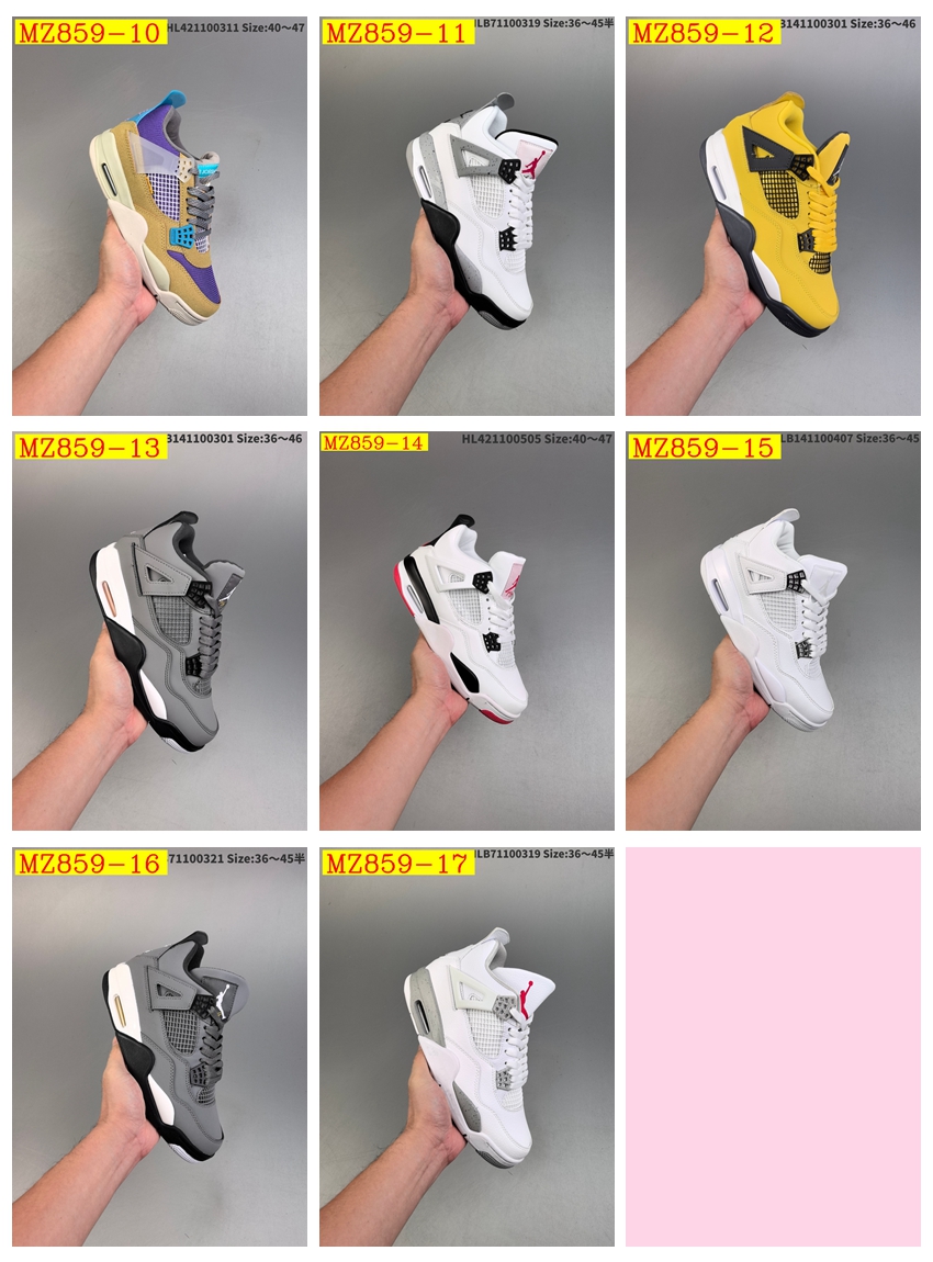 50$ Nike Air Jordan 4 Retro size 36-46 126210 MZ859 gallery