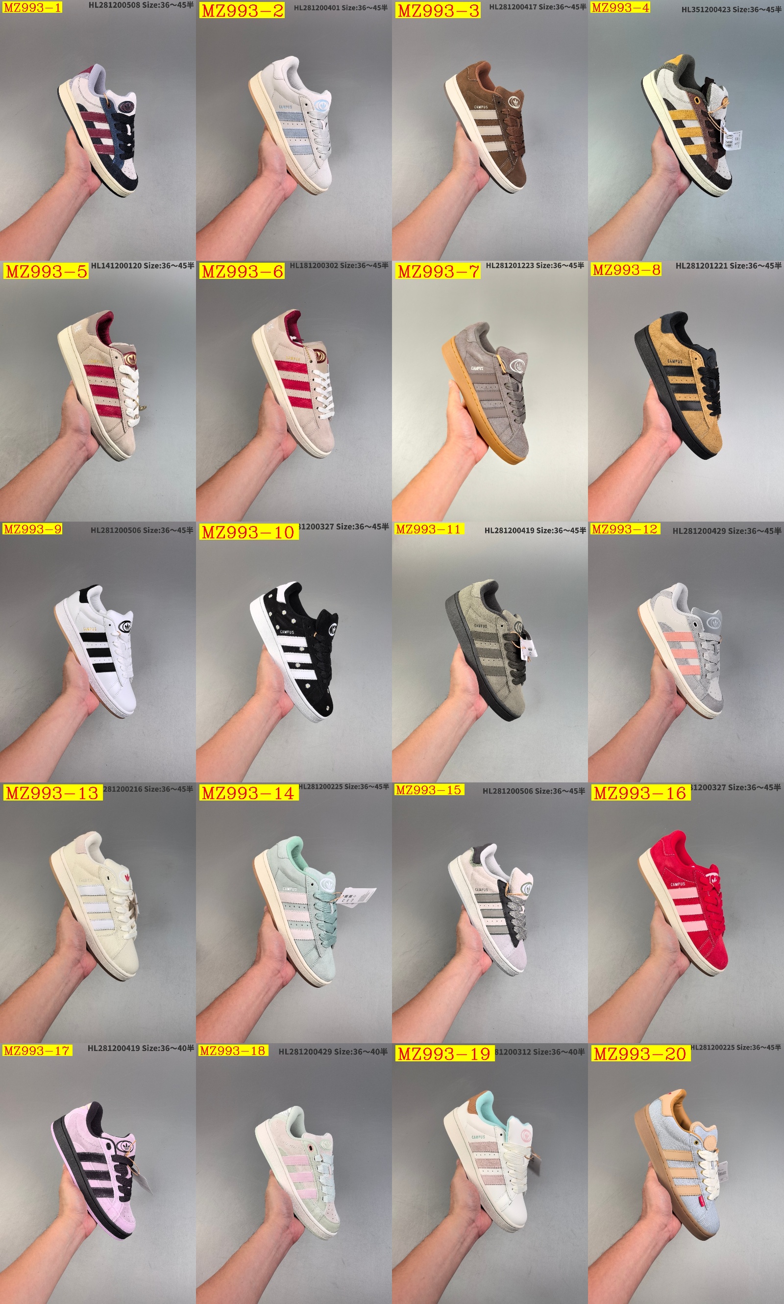 50$ Quality Adidas Originals Campus 00s Beta half size 36-45 829400 MZ993 gallery