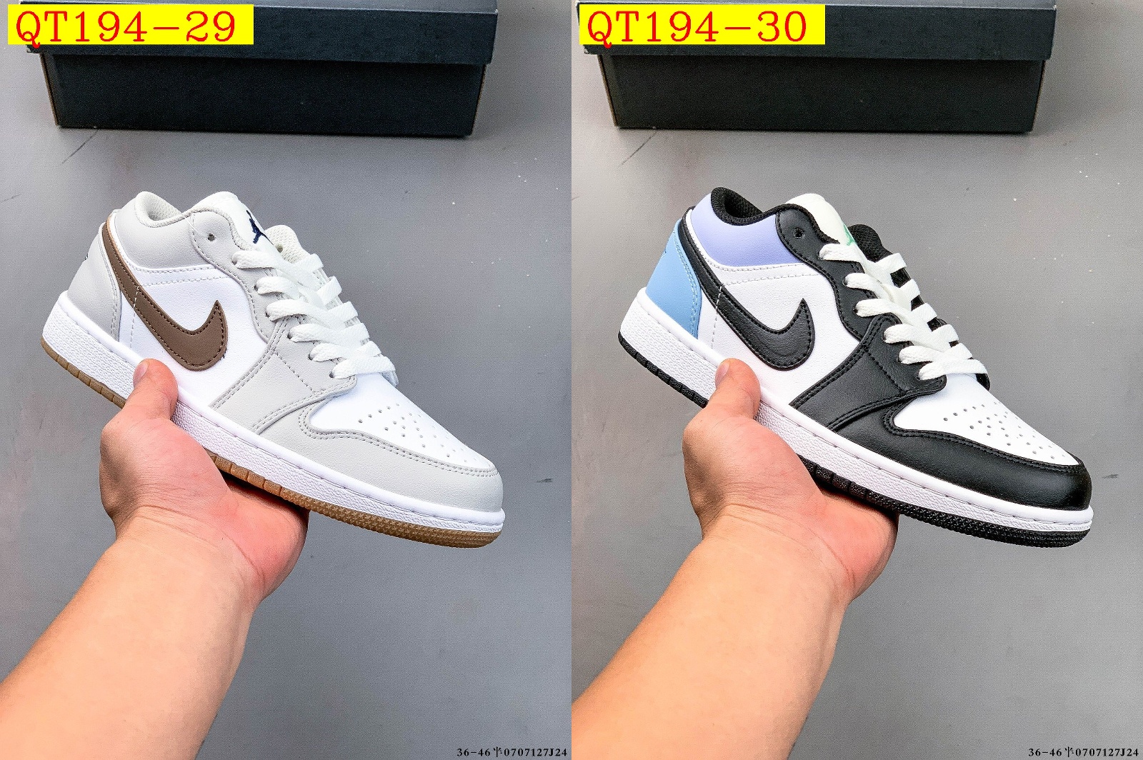 50$ Top Quality NIKE AIR JORDAN LOW 1 size 36-45 half 225400 QT194 gallery