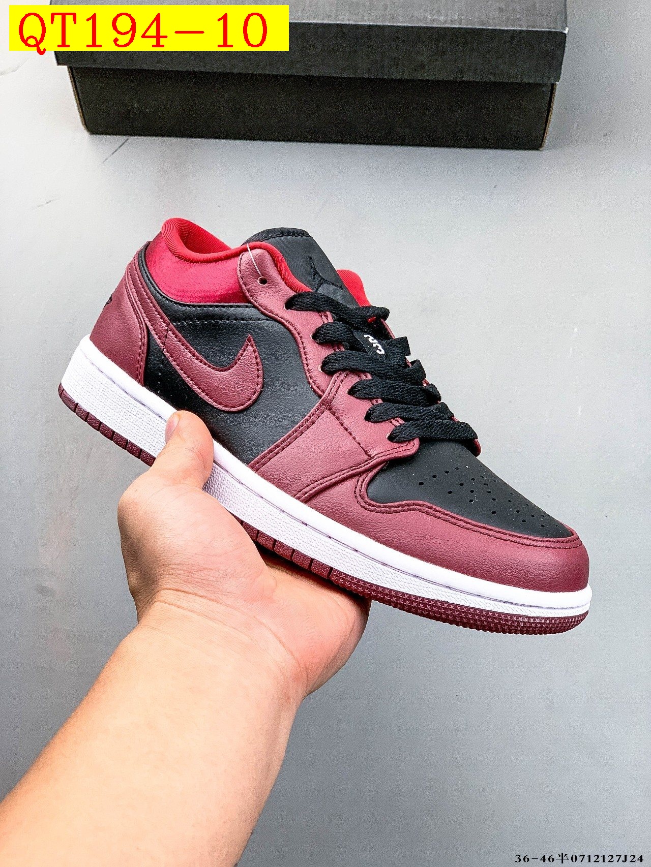 50$ Top Quality NIKE AIR JORDAN LOW 1 size 36-45 half 225400 QT194 gallery