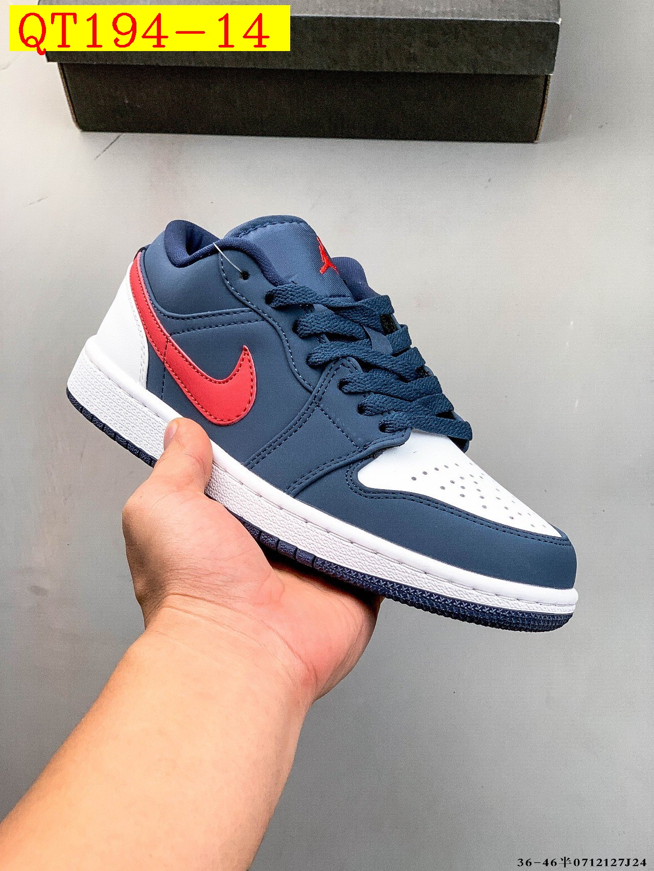 50$ Top Quality NIKE AIR JORDAN LOW 1 size 36-45 half 225400 QT194 gallery
