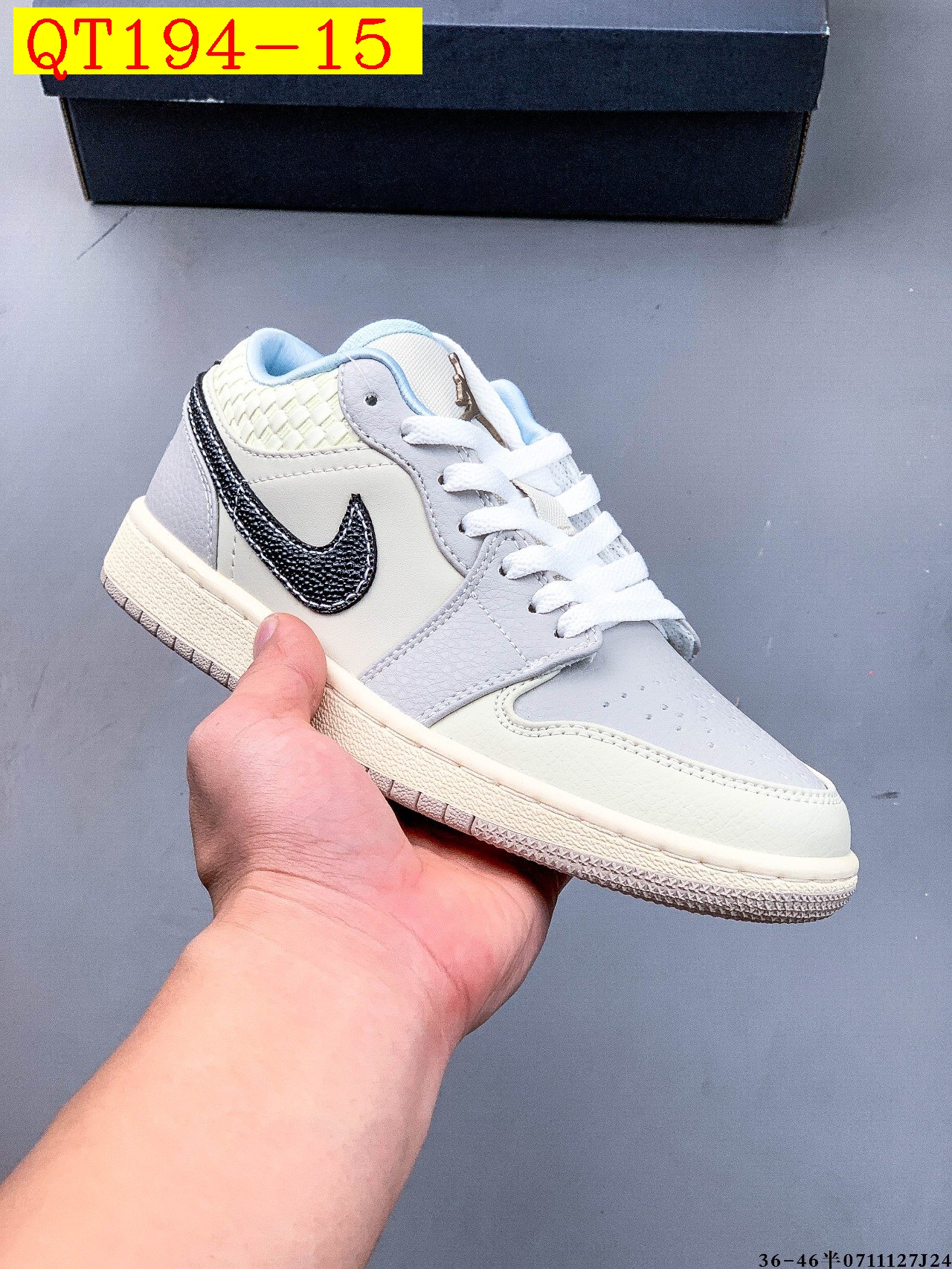 50$ Top Quality NIKE AIR JORDAN LOW 1 size 36-45 half 225400 QT194 gallery