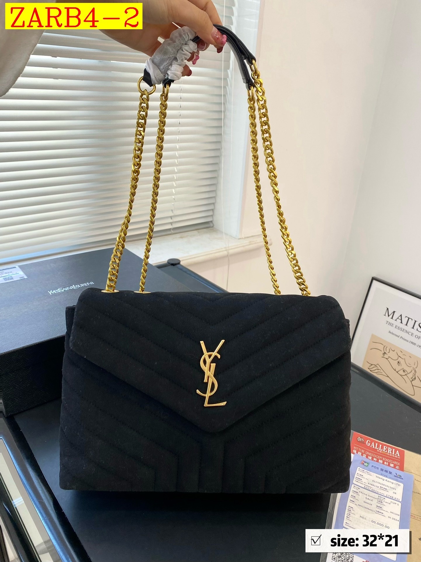 50$ YSL Suede Cloud Bag Medium 32cm small 25cm Size S-M 924550 ZARB4 gallery