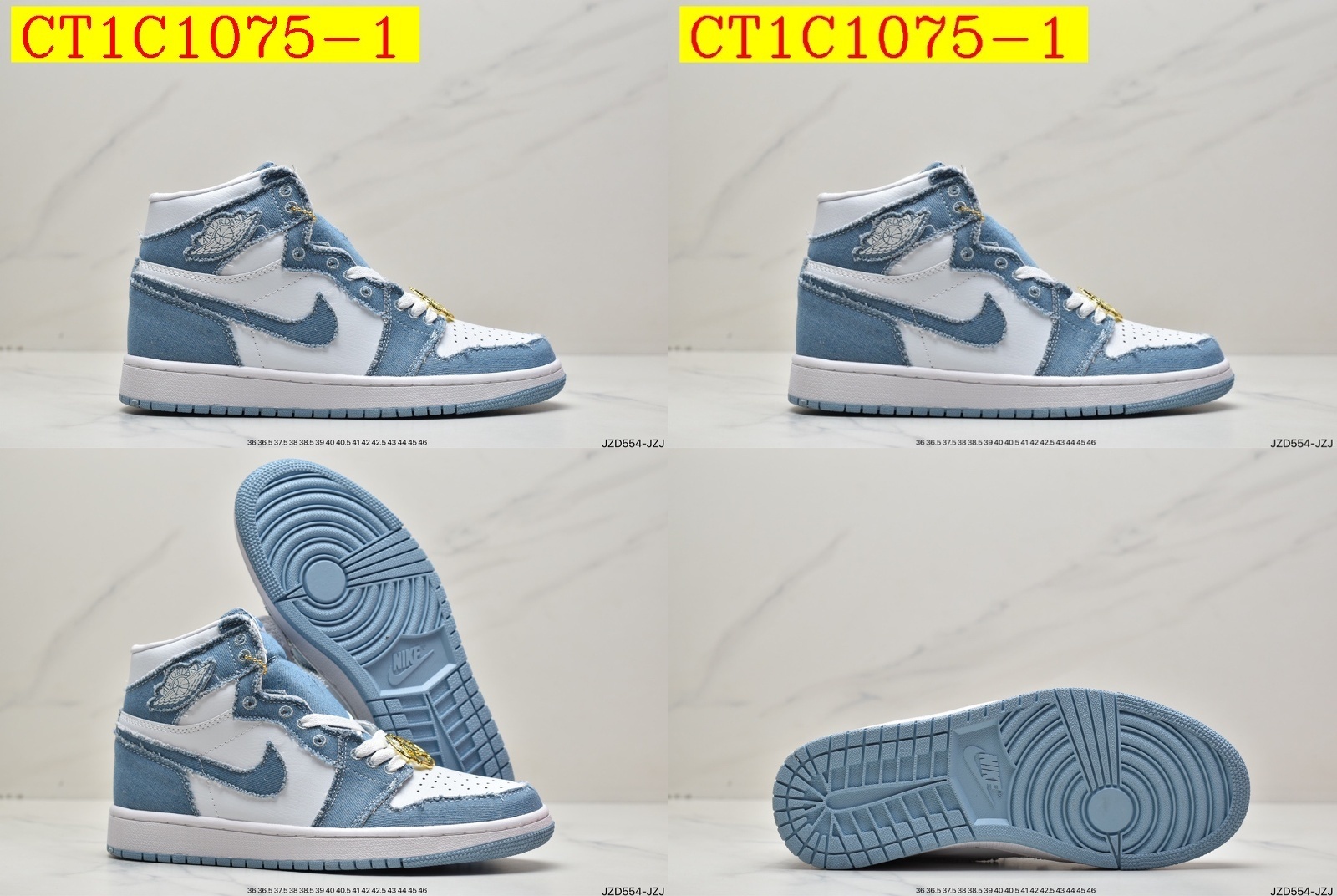 50$ dh Air Jordan 1 High OG WMNS Half size 36-46 92645035500 CT1C1075 gallery