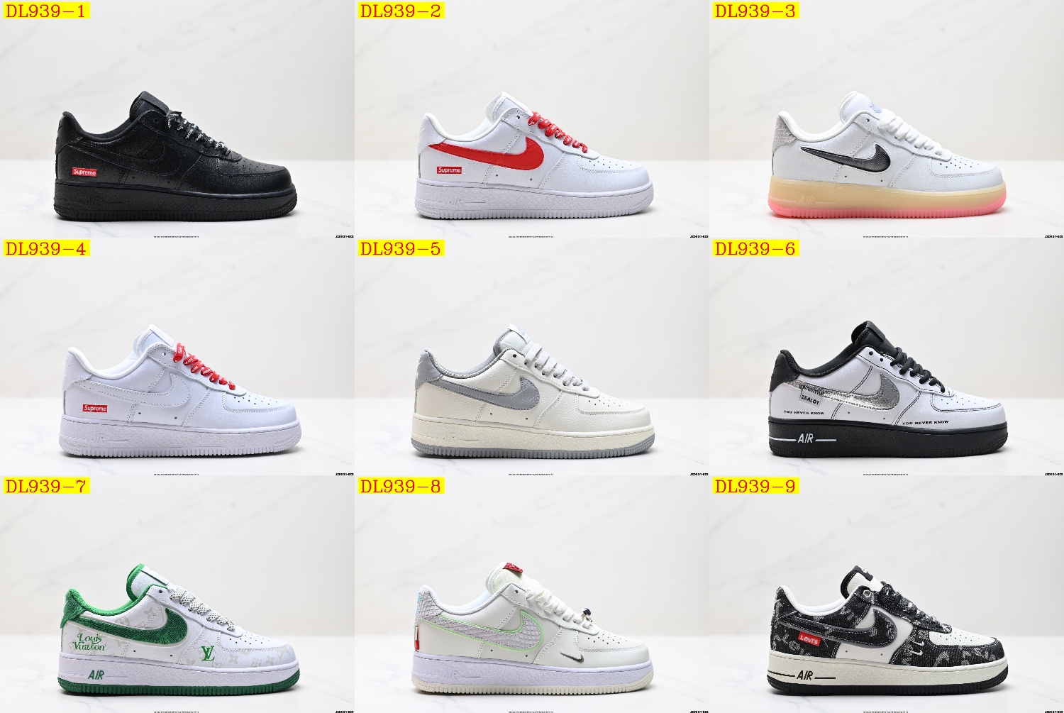 50$ dh Nike Air Force 1 07 Half size 36-45 52146035409 DL939 gallery