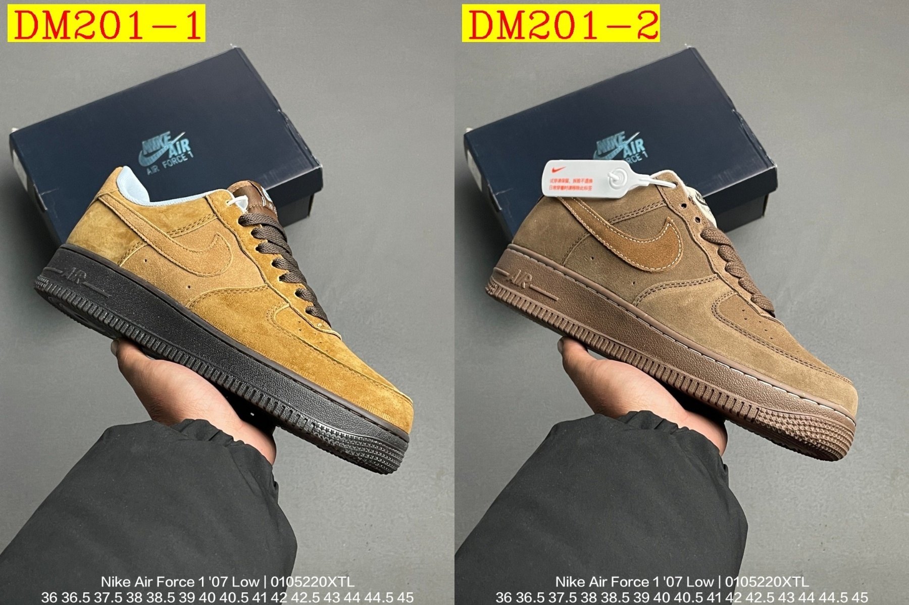 50$ dh Nike Air Force 1 07 Low Half size 36-45 72548035501 DM201 gallery