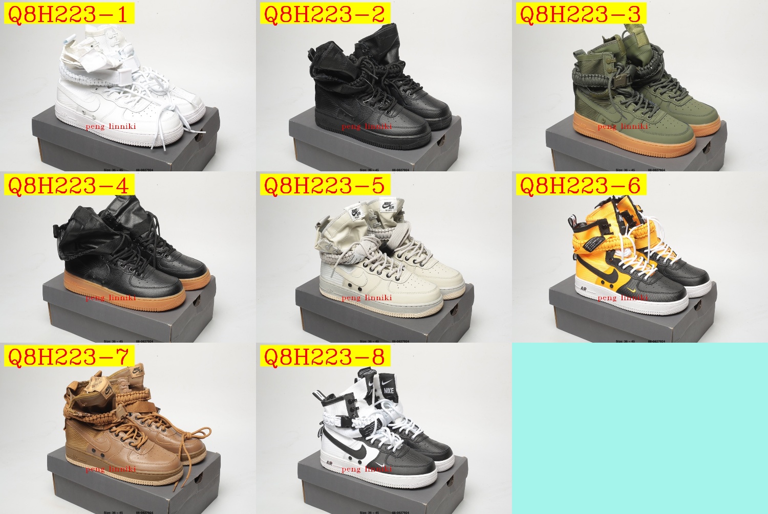 50$ new_dh Nike Air Force 1 SF-AF1 size 36-45 62769034375 Q8H223 gallery