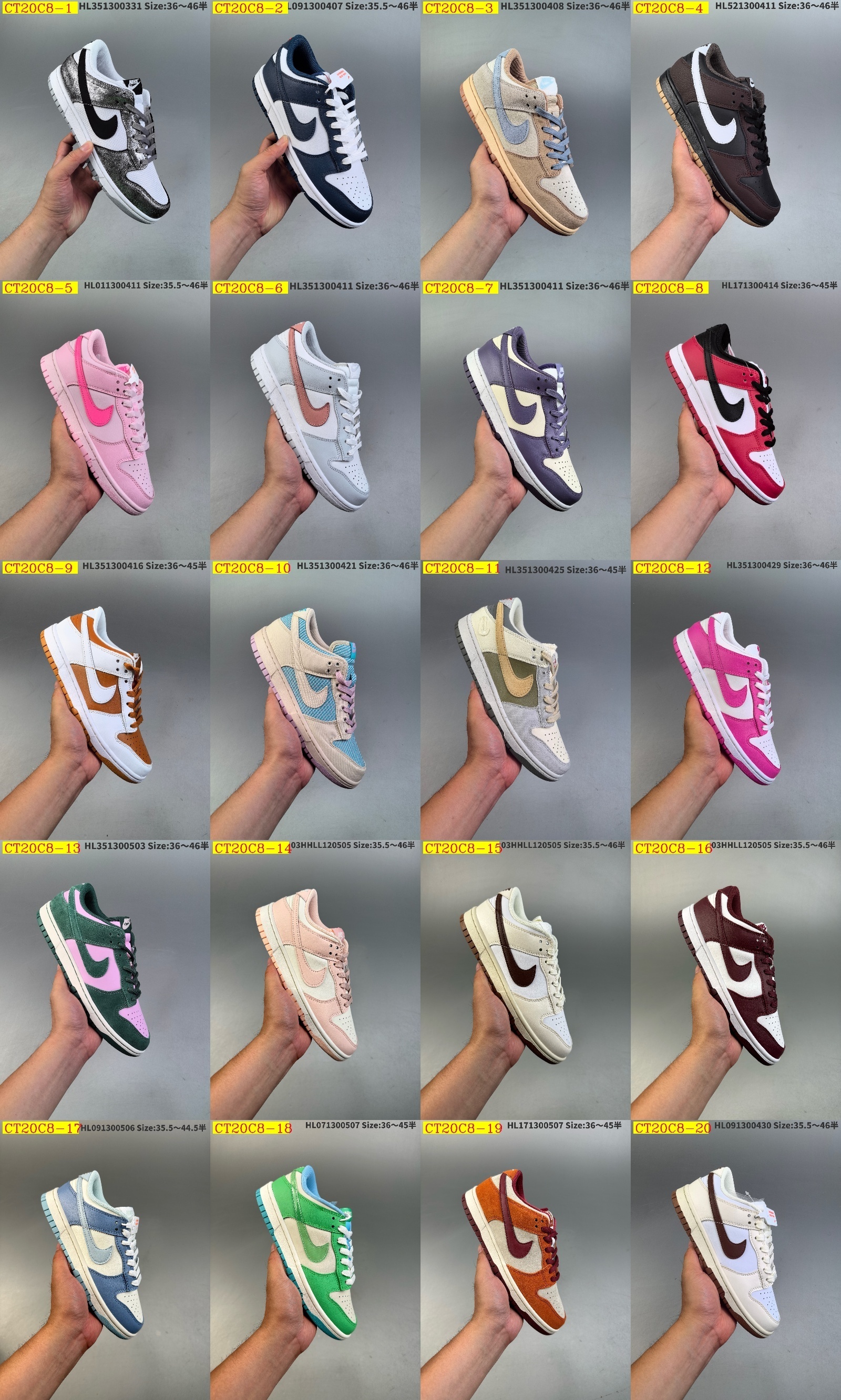 50$ new_dh Nike sb Dunk Low SIZE 36-46 82561034274 CT20C8 gallery