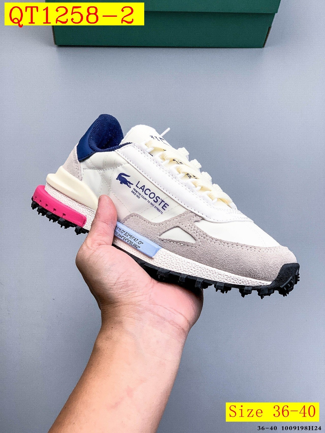 51$ LACOSTE Shoes Size 36-45 723400 QT1258 gallery