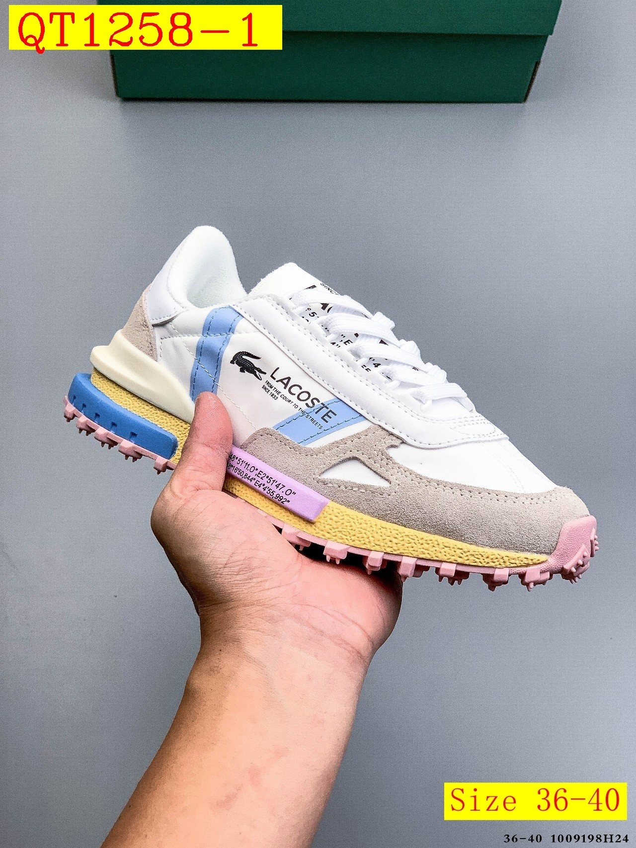 51$ LACOSTE Shoes Size 36-45 723400 QT1258 gallery