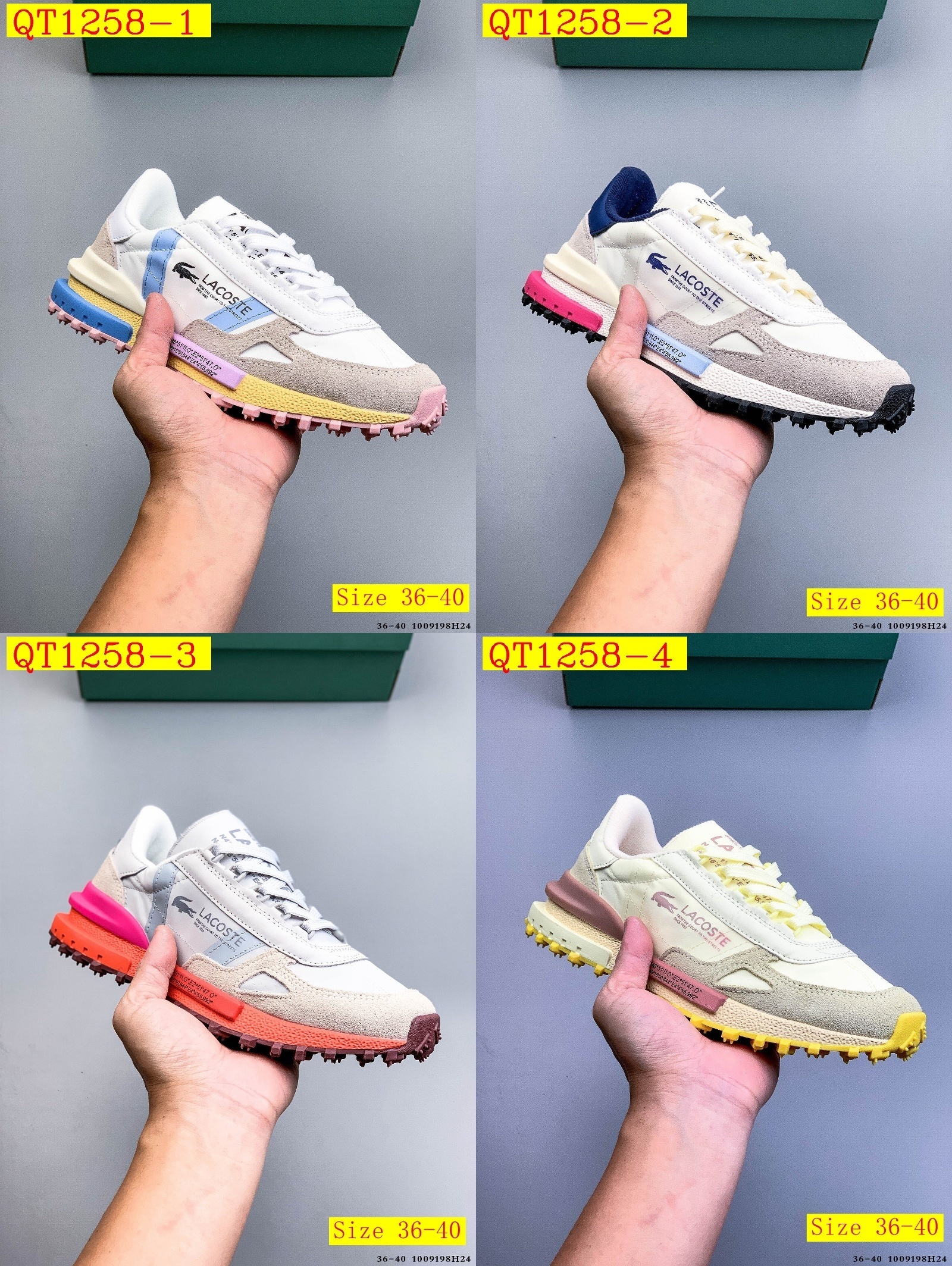 51$ LACOSTE Shoes Size 36-45 723400 QT1258 gallery