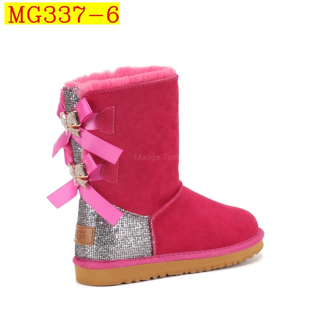 51$ UGG Shoes 3282 Cow Leather Atifical Fur size 34-43 124300 MG337 gallery