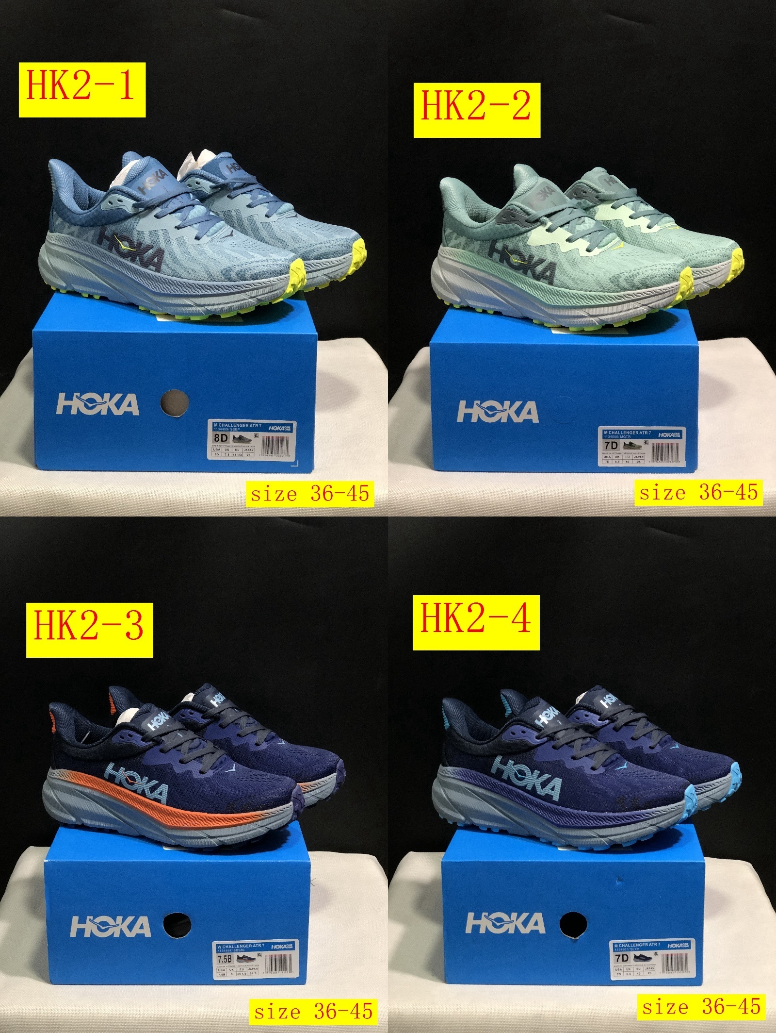 51$ dh HOKA ONE ONE Challenger 7 size 36-45 HK2 gallery