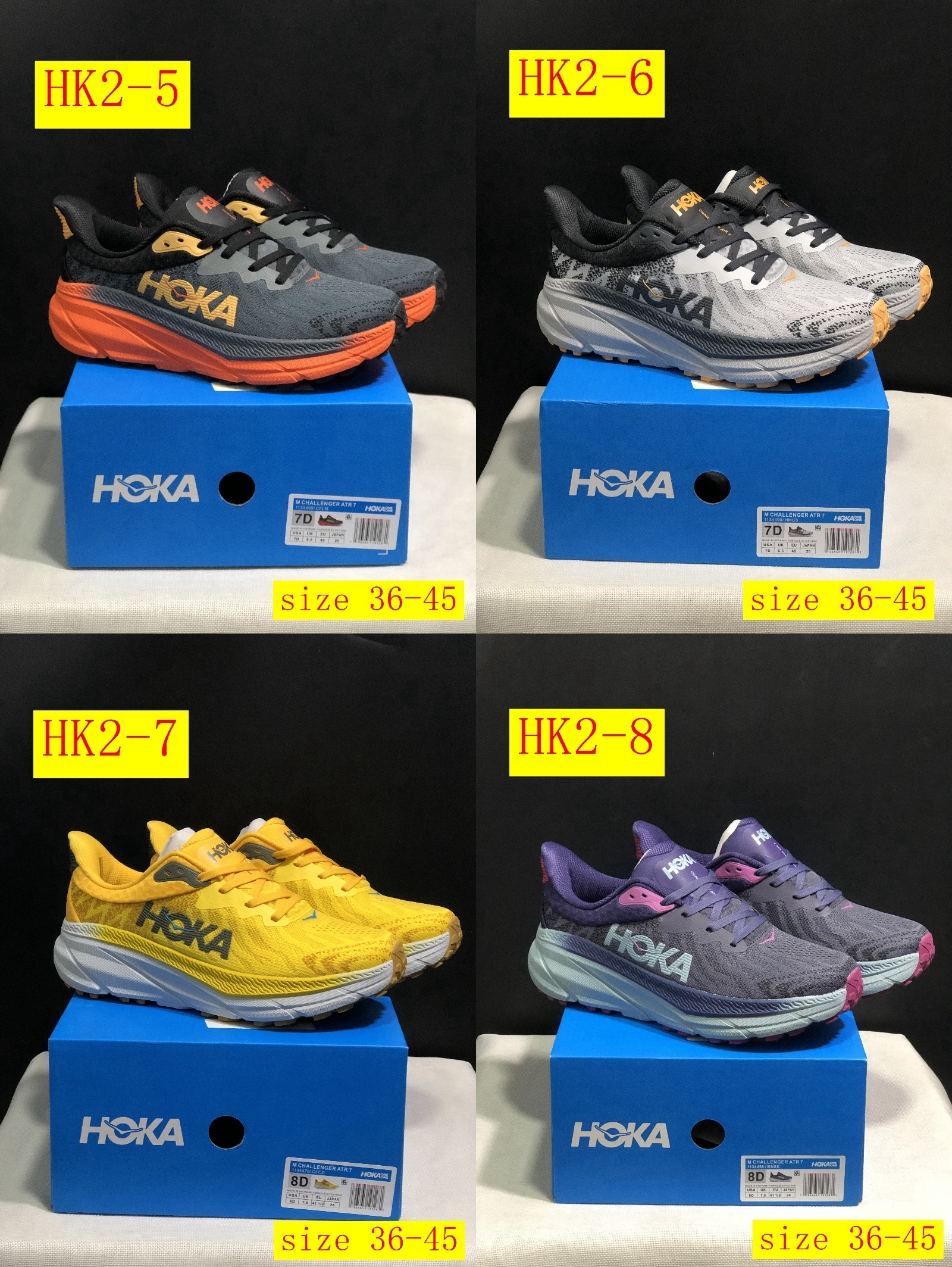 51$ dh HOKA ONE ONE Challenger 7 size 36-45 HK2 gallery