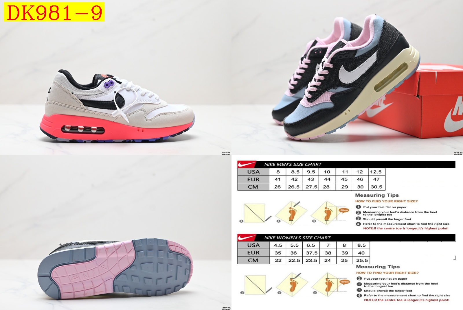51$ dh Nike Air Max 1 size 36-45 92643035514 DK981 gallery