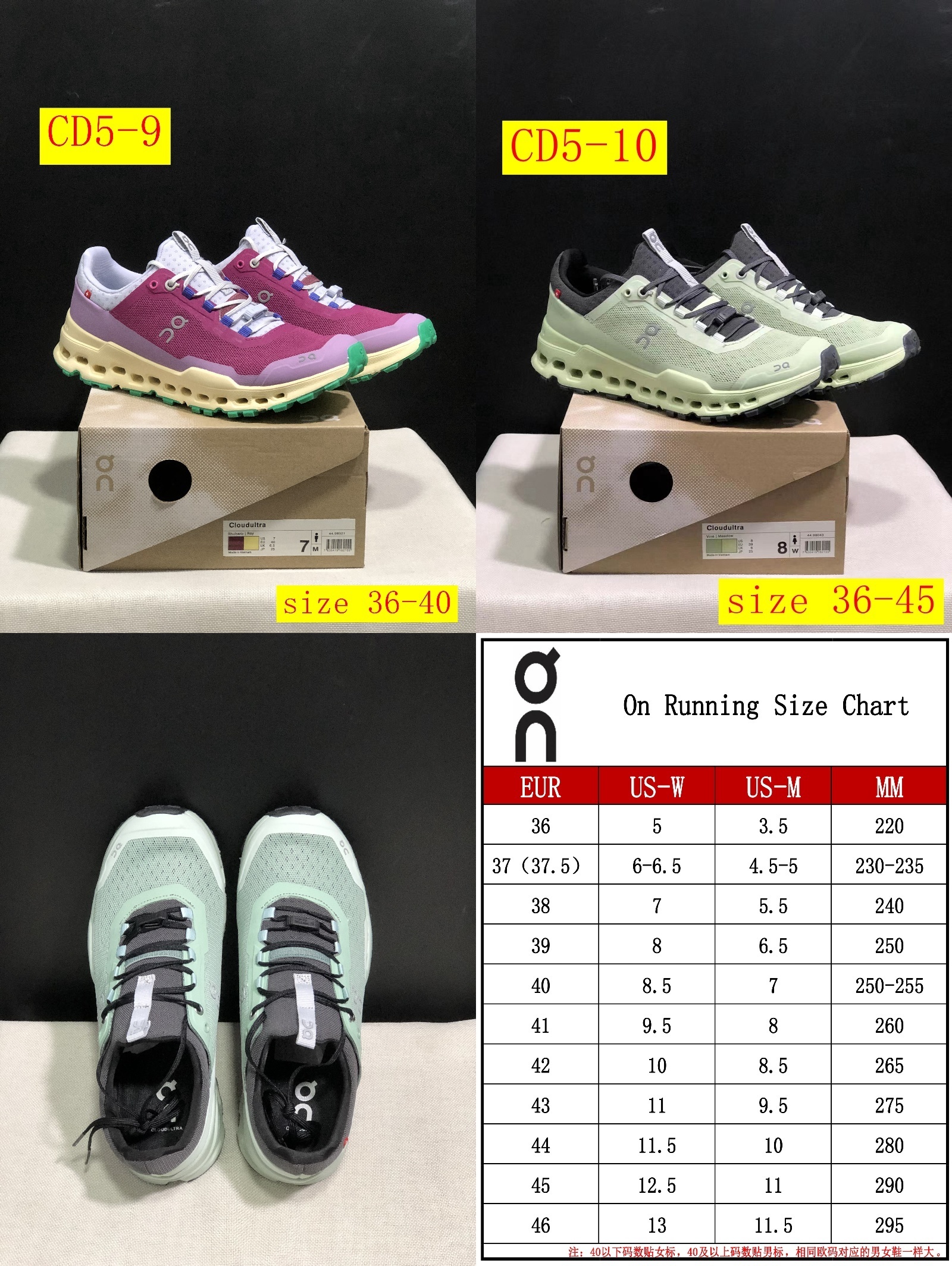 51$ dh On Cloud Ultra size 36-45 CD5 gallery