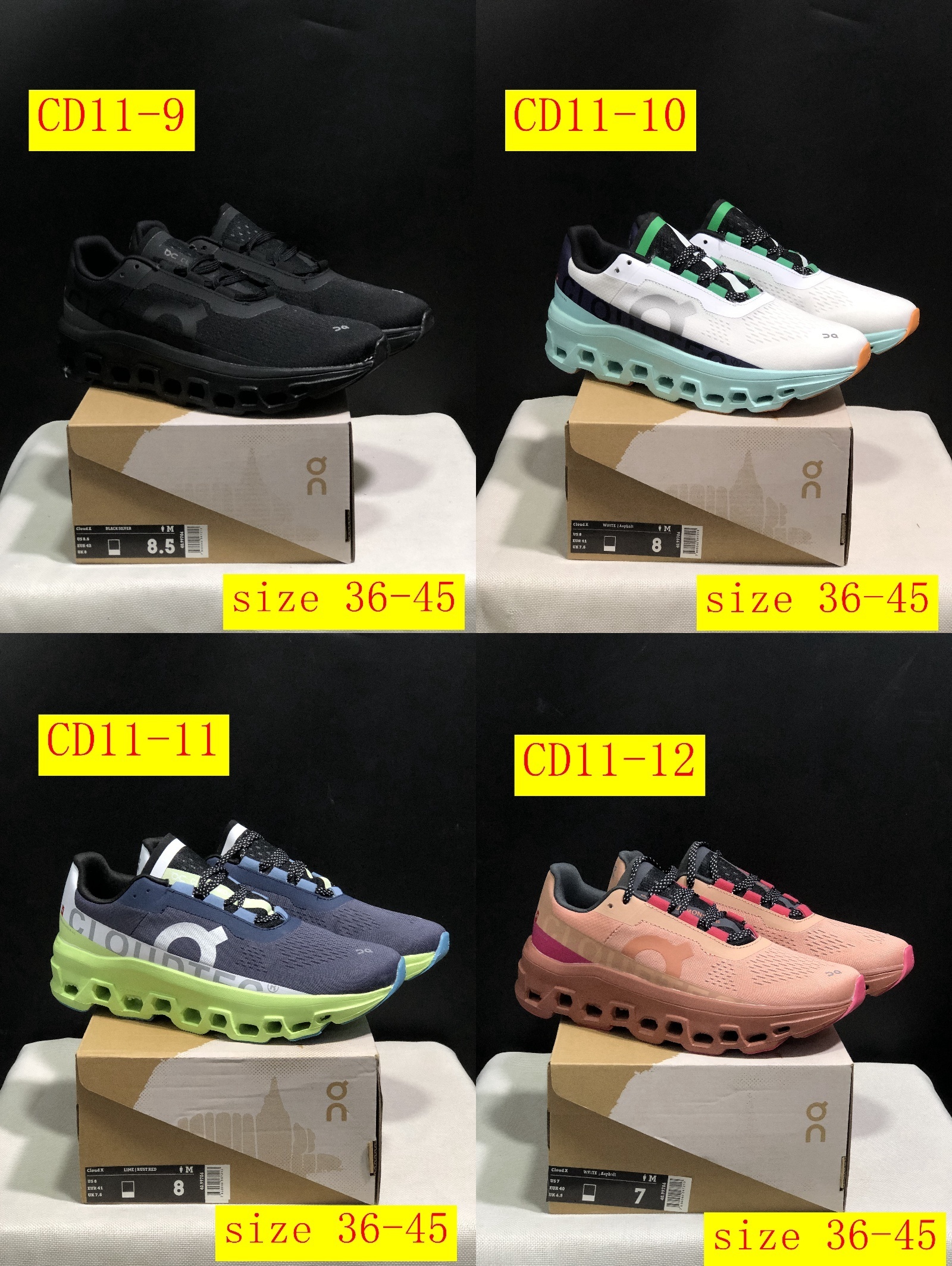 51$ dh On Cloudmonster size 36-45 CD11 gallery