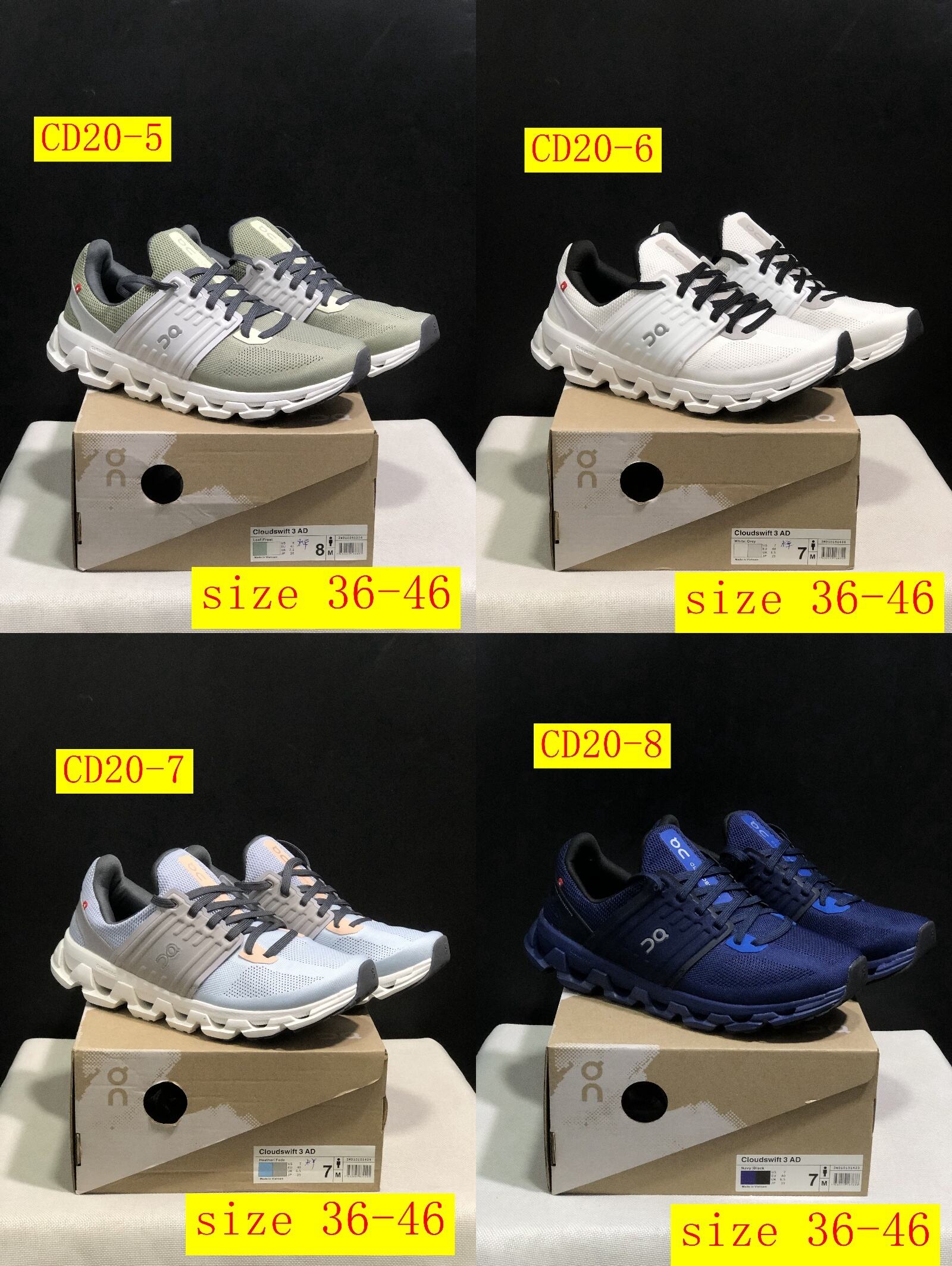 51$ dh On Cloudswift 3 size 36-46 CD20 gallery