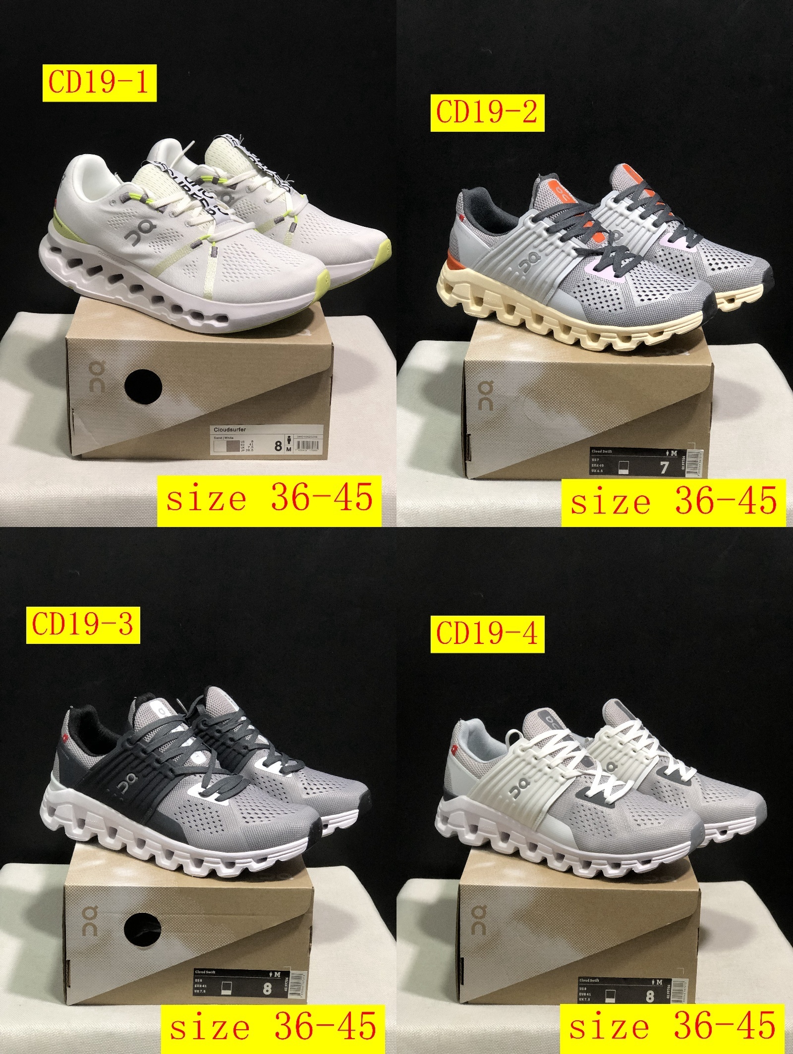 51$ dh On Cloudswift size 36-45 CD19 gallery