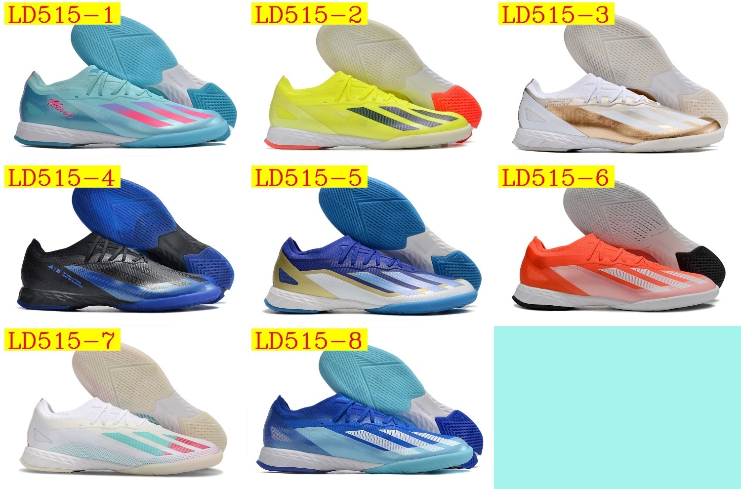 51$ new_dh ADIDAS X CRAZYFAST 1 IC BOOTS 2 SIZE 39-45 62384034385 LD515 gallery